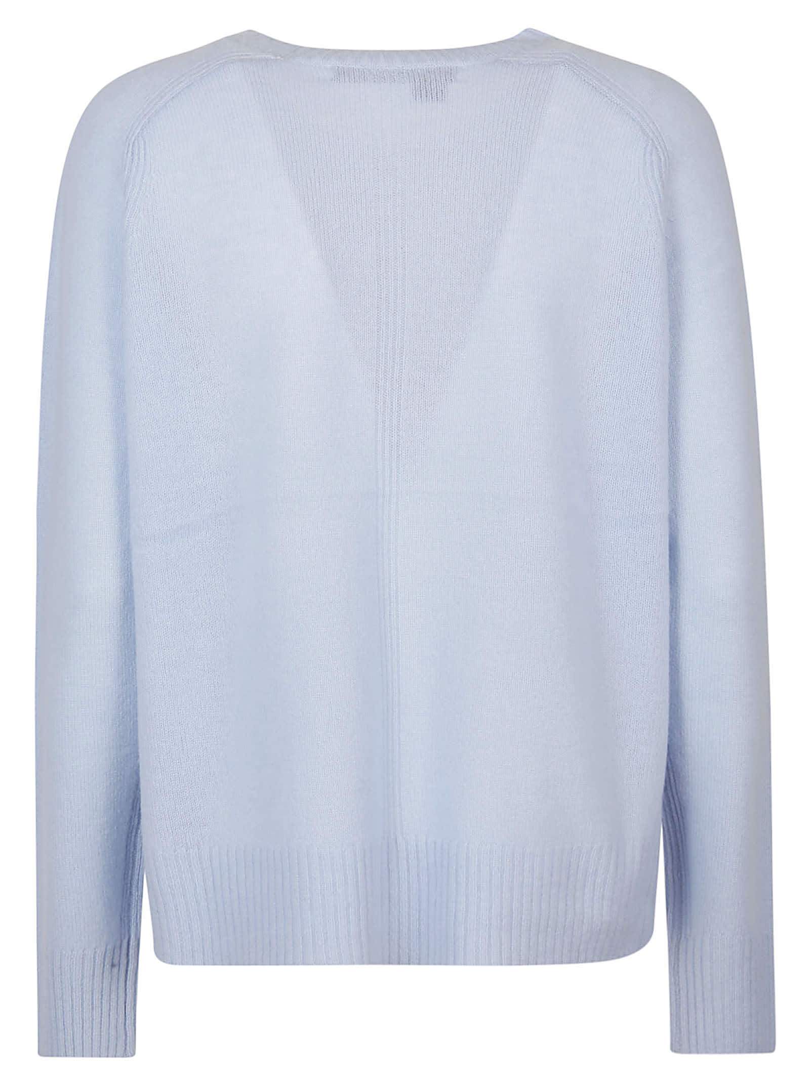 Shop 360cashmere Taylor Round Neck Sweater In Chambray