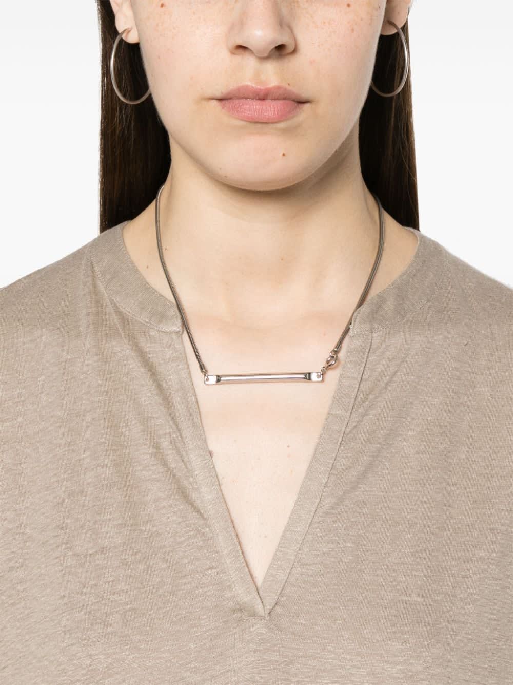 Majestic Linen Blend Tunic Dress In Neutral