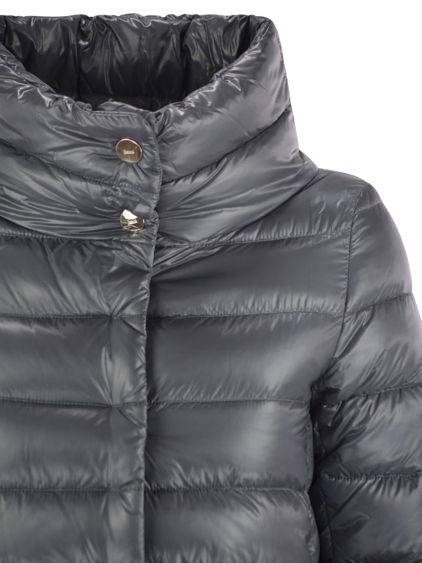 Herno Women's Amelia - Down Jacket With Ring Collar In Blue