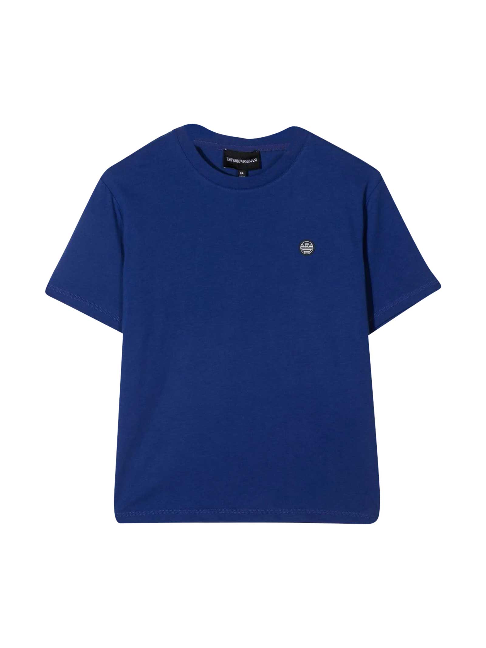 Emporio Armani Blue T-shirt With Logo
