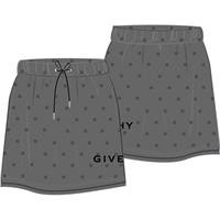 Givenchy Kids' Black Skirt For Girl With All Over 4g Motif