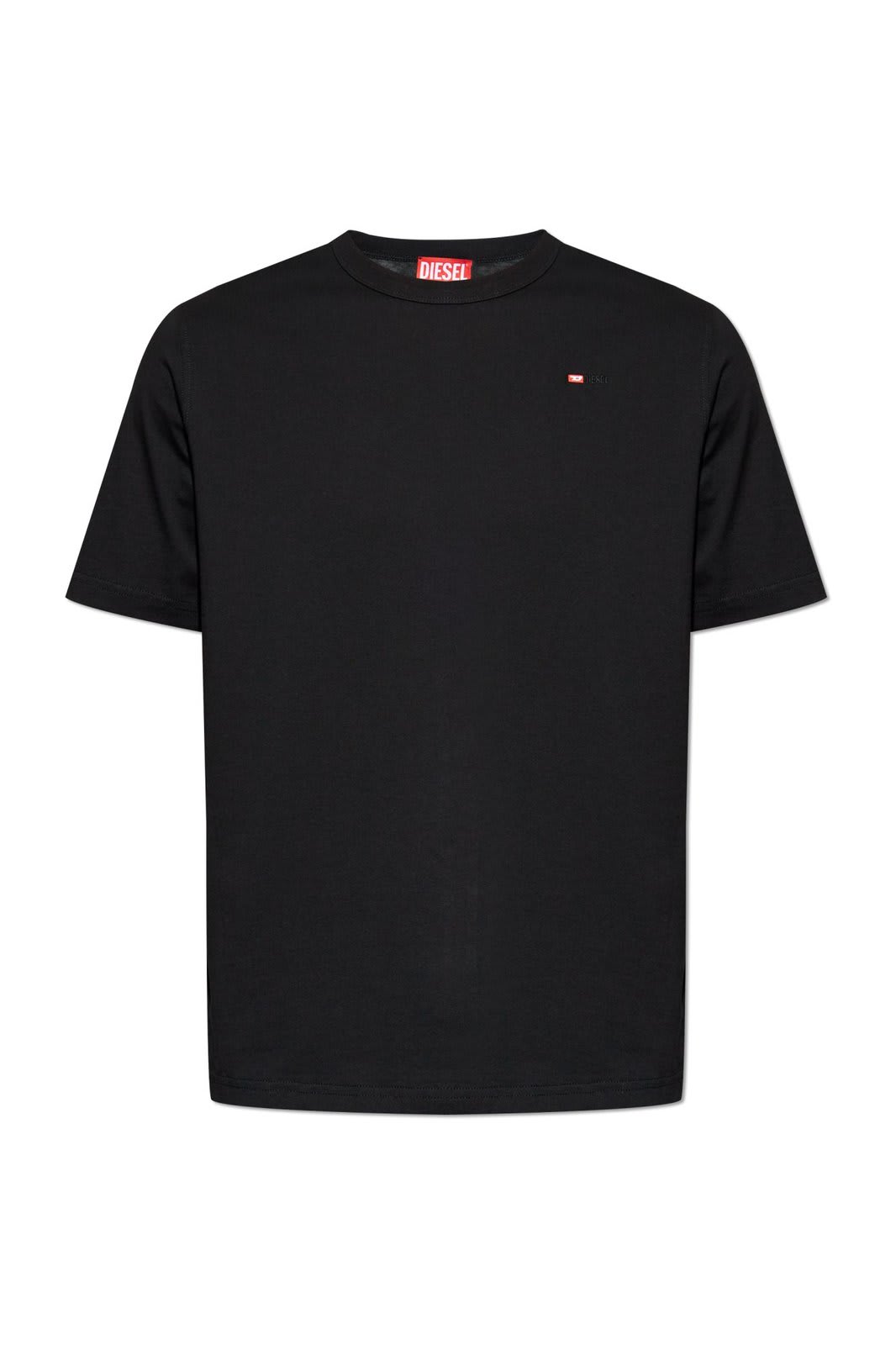 Diesel T-adjust-microdiv T-shirt In Black