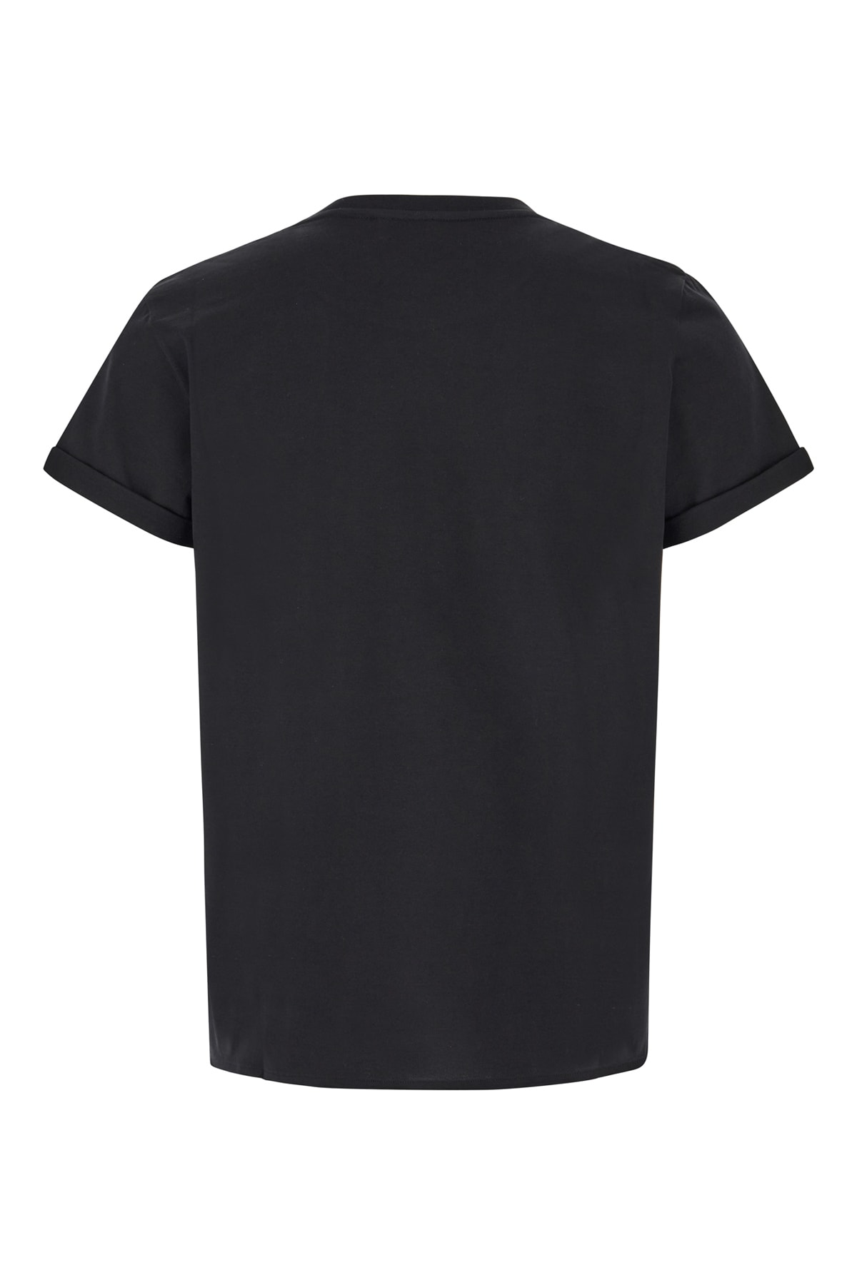 Shop Saint Laurent Black Cotton T-shirt In Nero