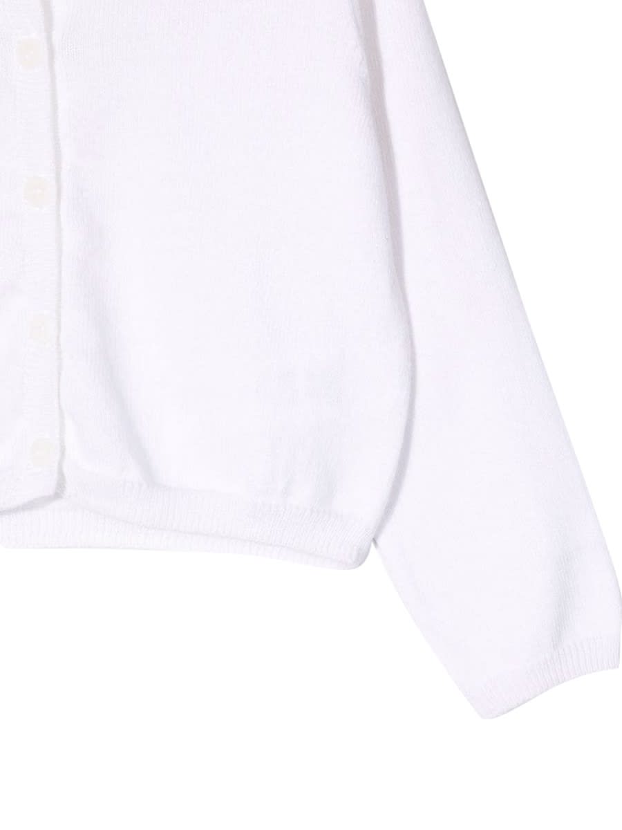 Shop Il Gufo White Tricot Sweater