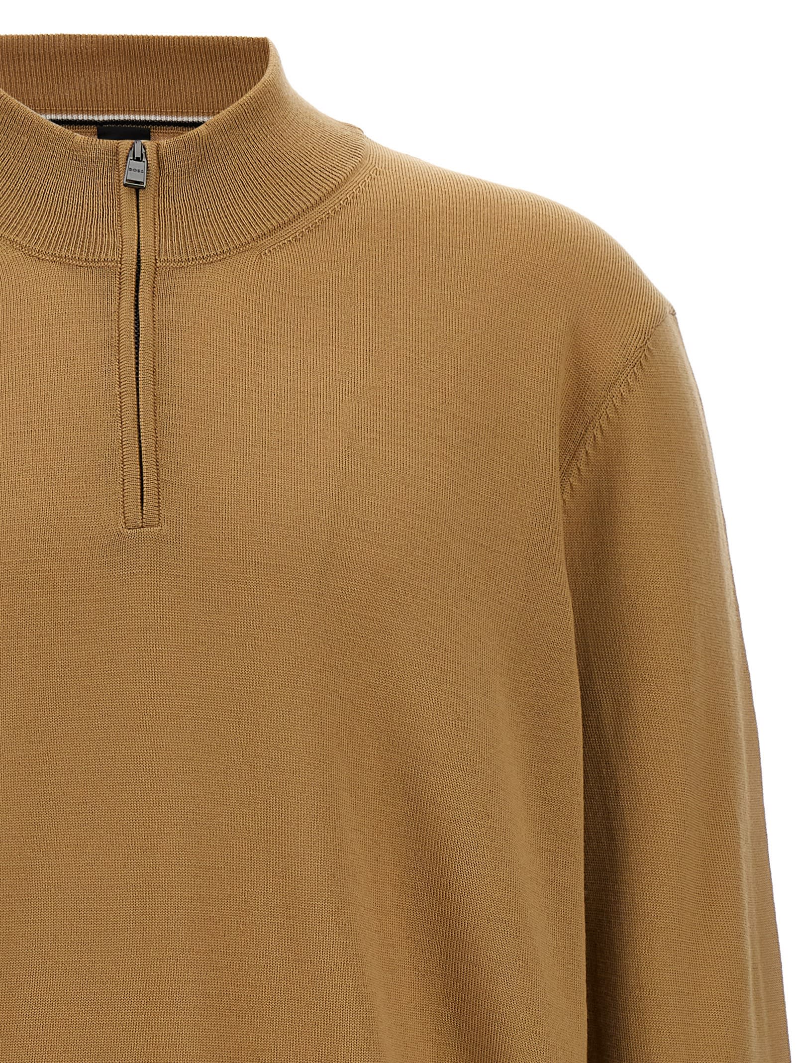 Shop Hugo Boss Ebenji Sweater In Beige