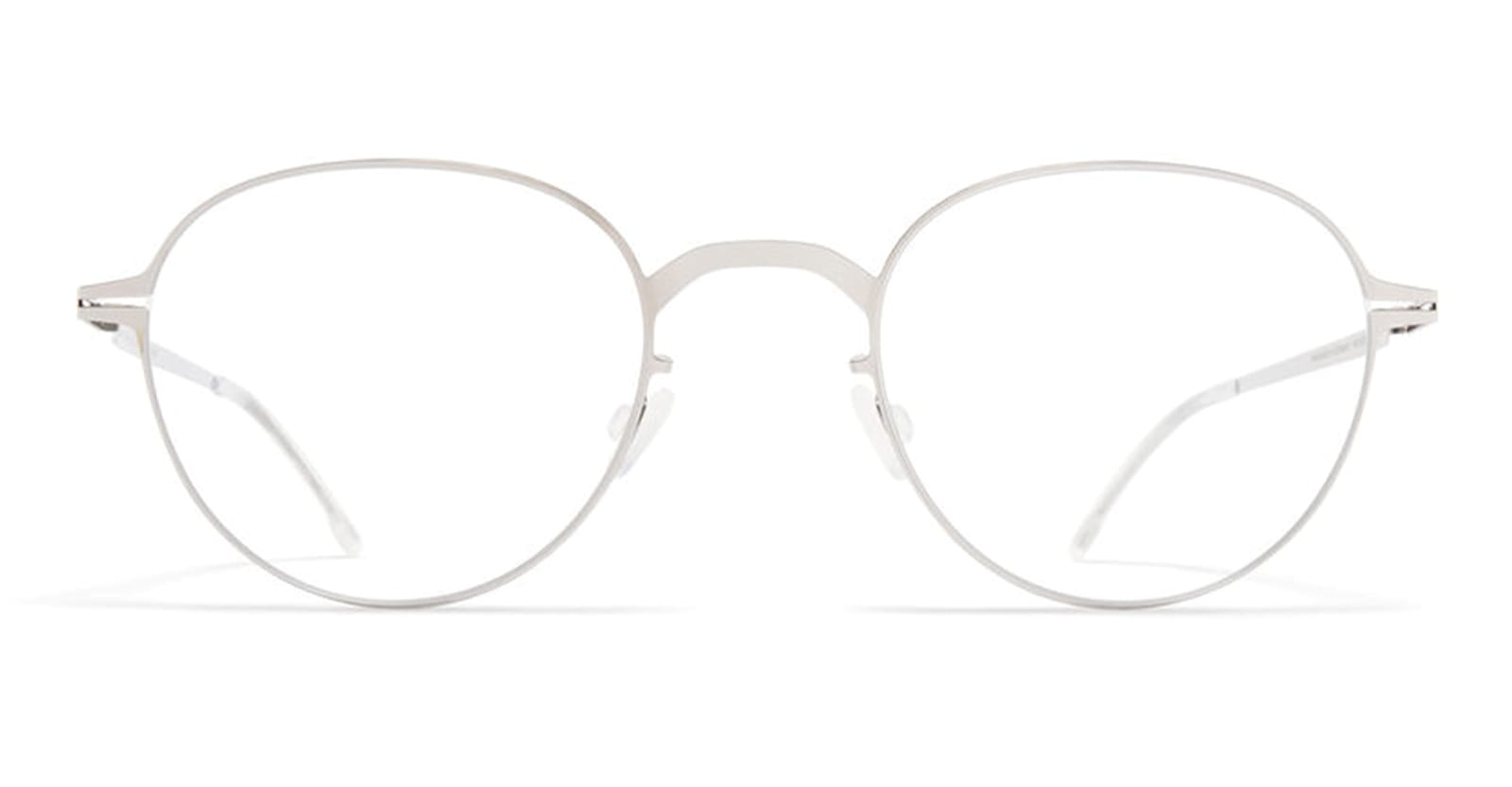 Mykita Shiny Silver Steel Glasses In Silver