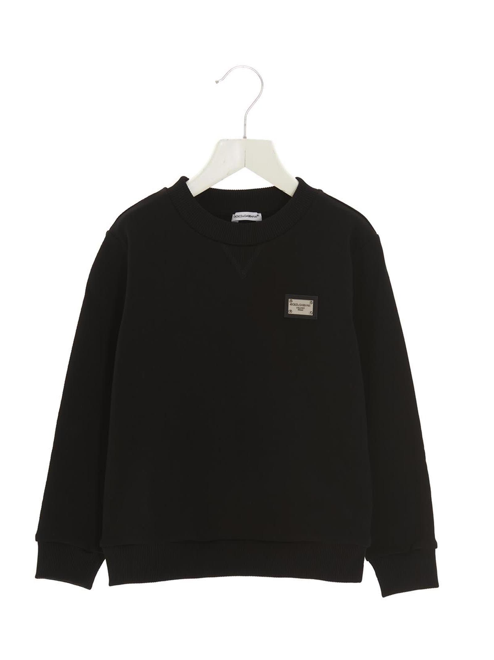 Dolce & Gabbana Kids' Essential Sweatshirt In Nero