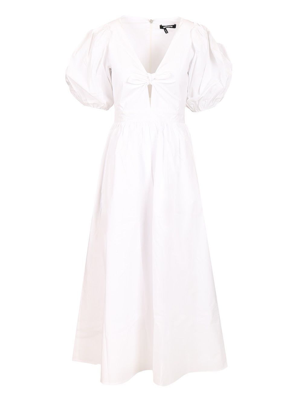 Puff Sleeve Midi Dress