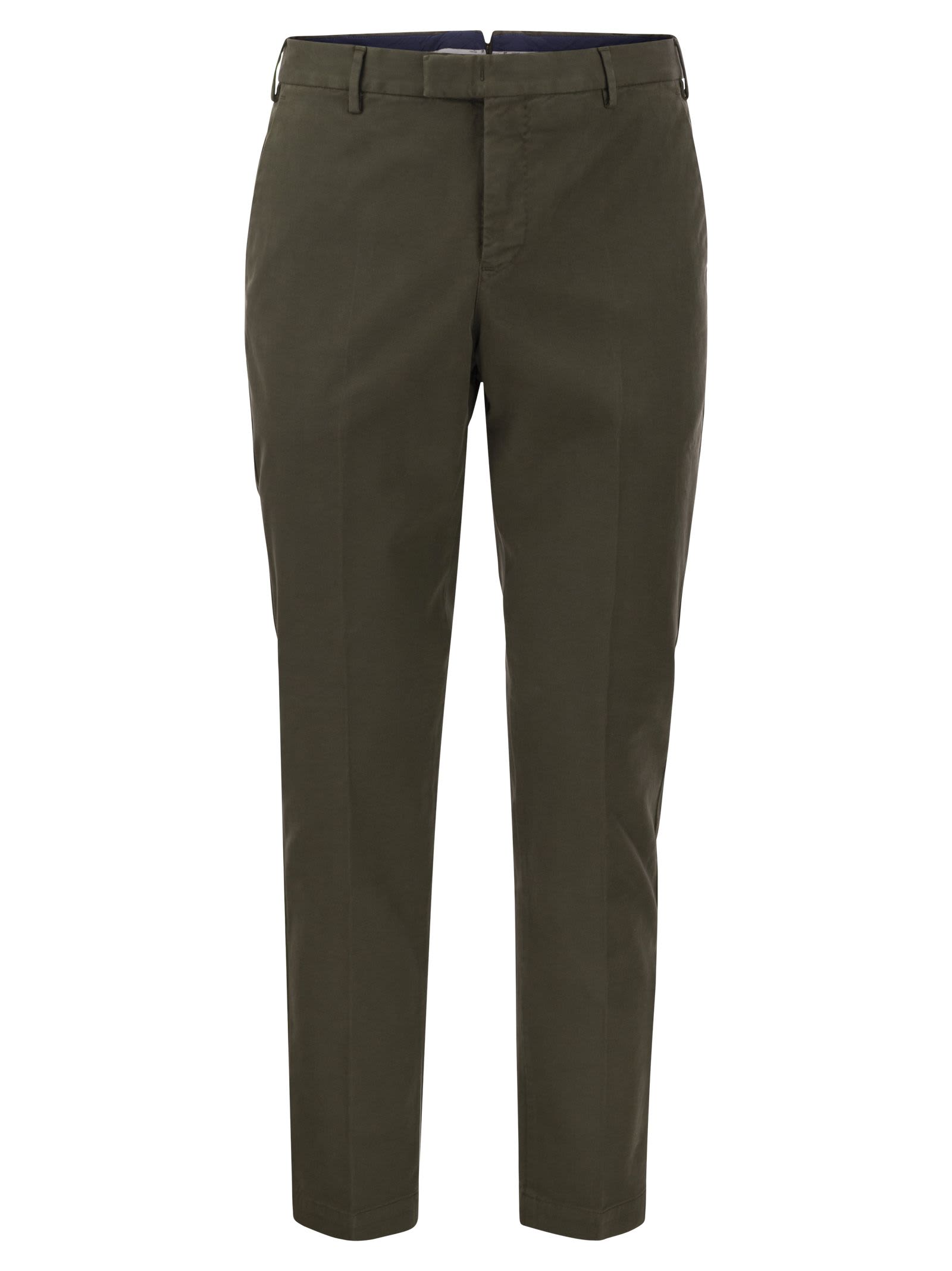 PT01 COTTON AND MODAL STRETCH TROUSERS