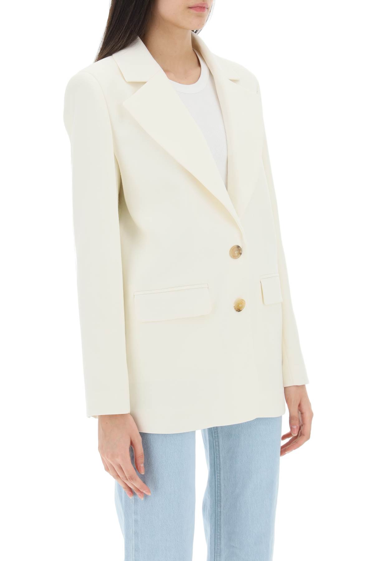 Shop Mvp Wardrobe Coronado Jacket In Crema (white)