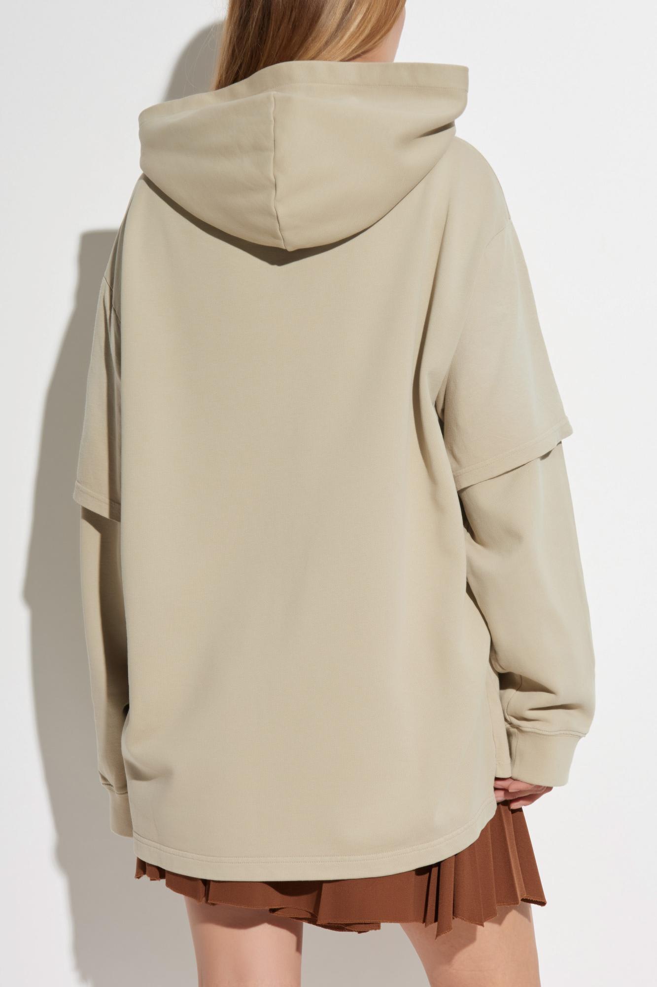 Acne Studios Hoodie In Neutral