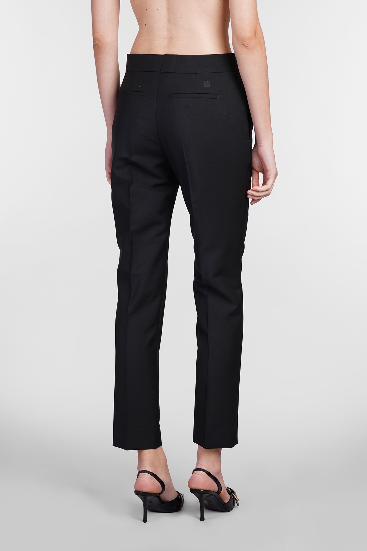 Shop Givenchy Pants In Black Wool