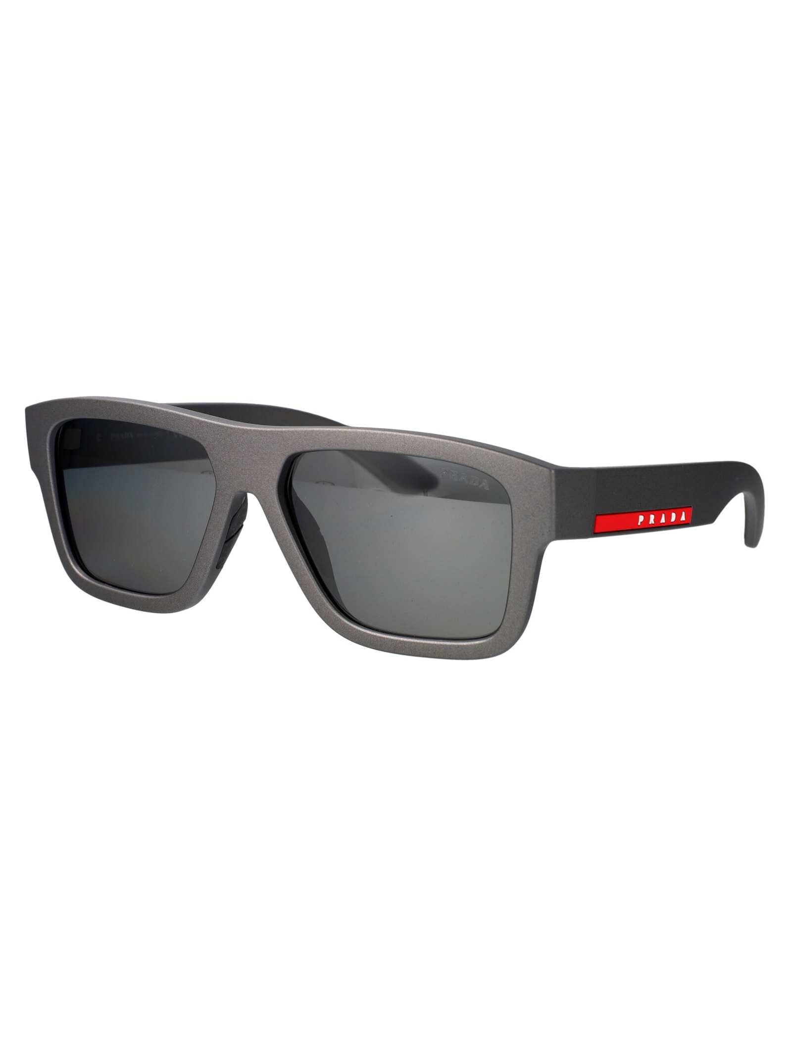 Prada 0ps 04zs Sunglasses In 16x7w1 Grey Metal