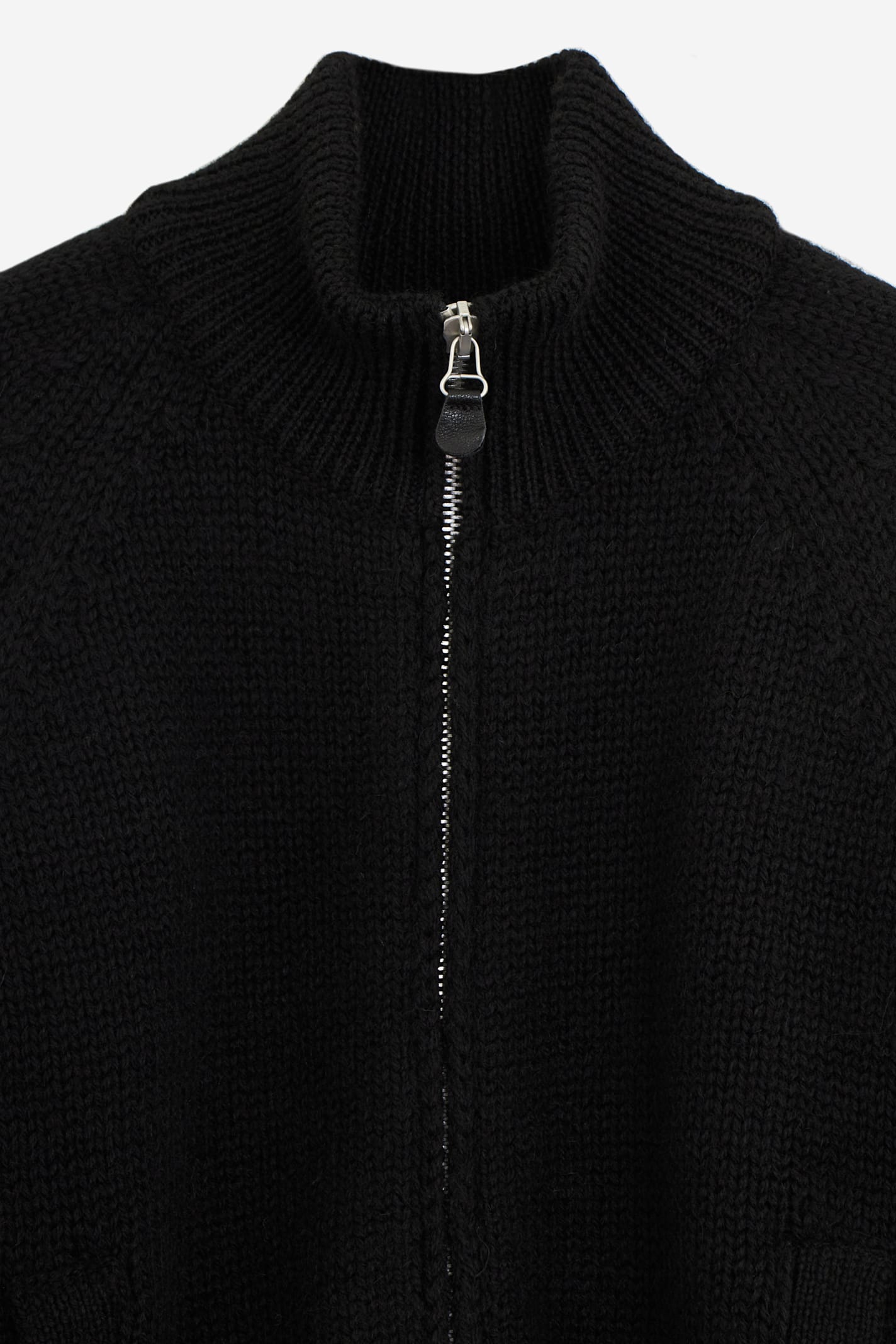 Shop Our Legacy Ultra Zip Funnel Knitwear In Black