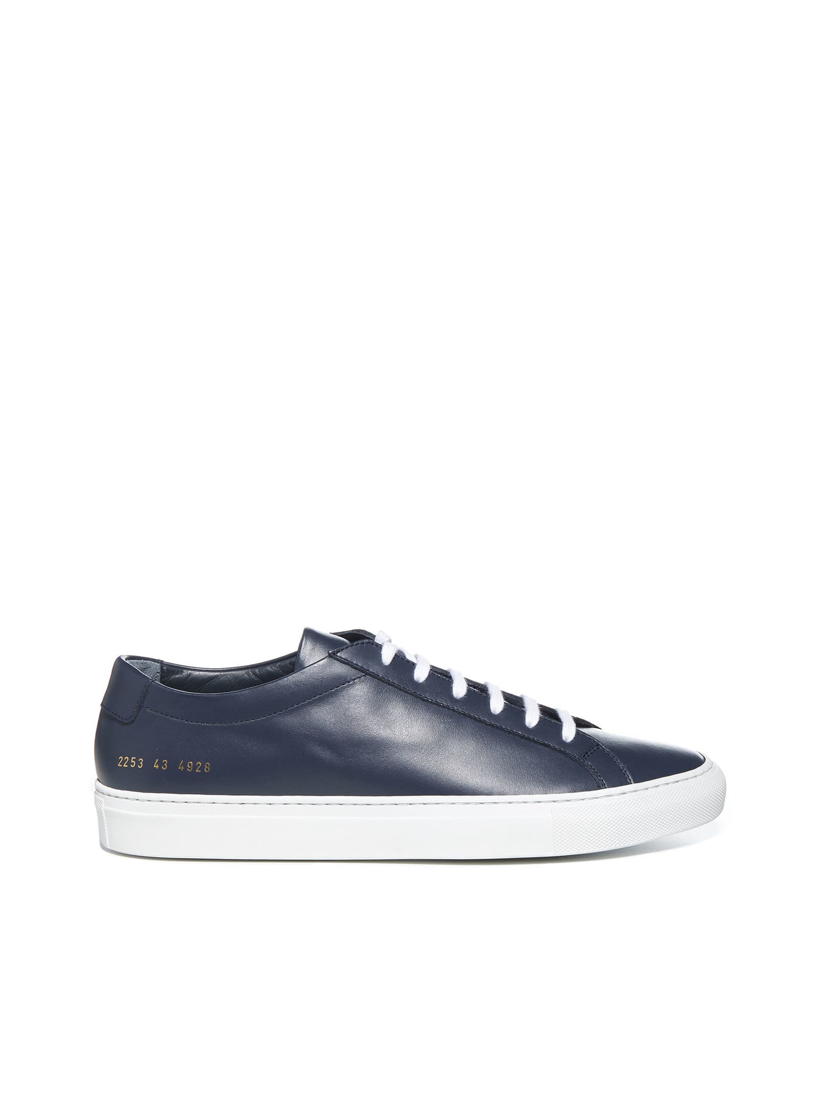 Common Projects Original Achilles Lace-up Leather Trainers In Navy