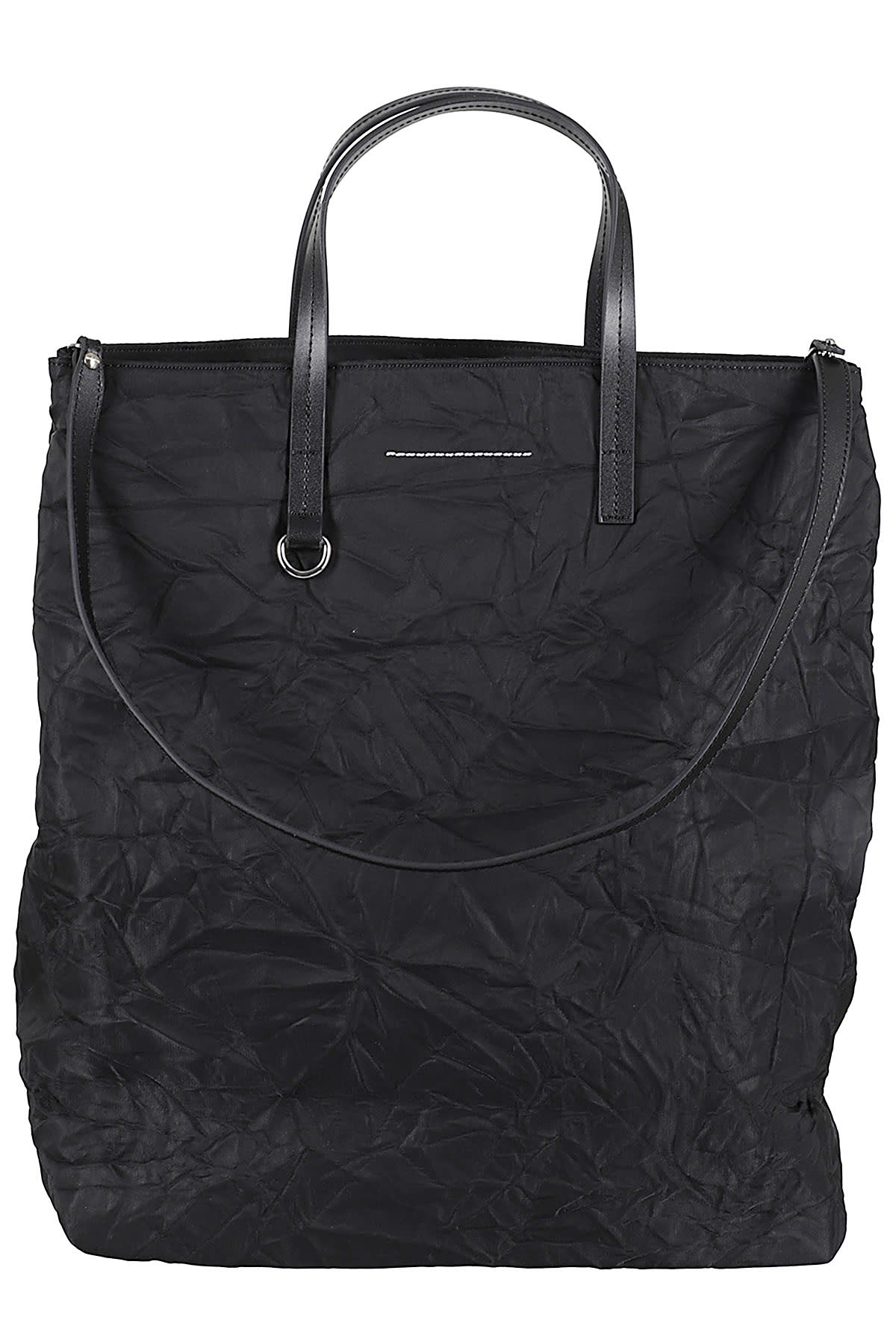 Shop Mm6 Maison Margiela Shopping Bag In Black