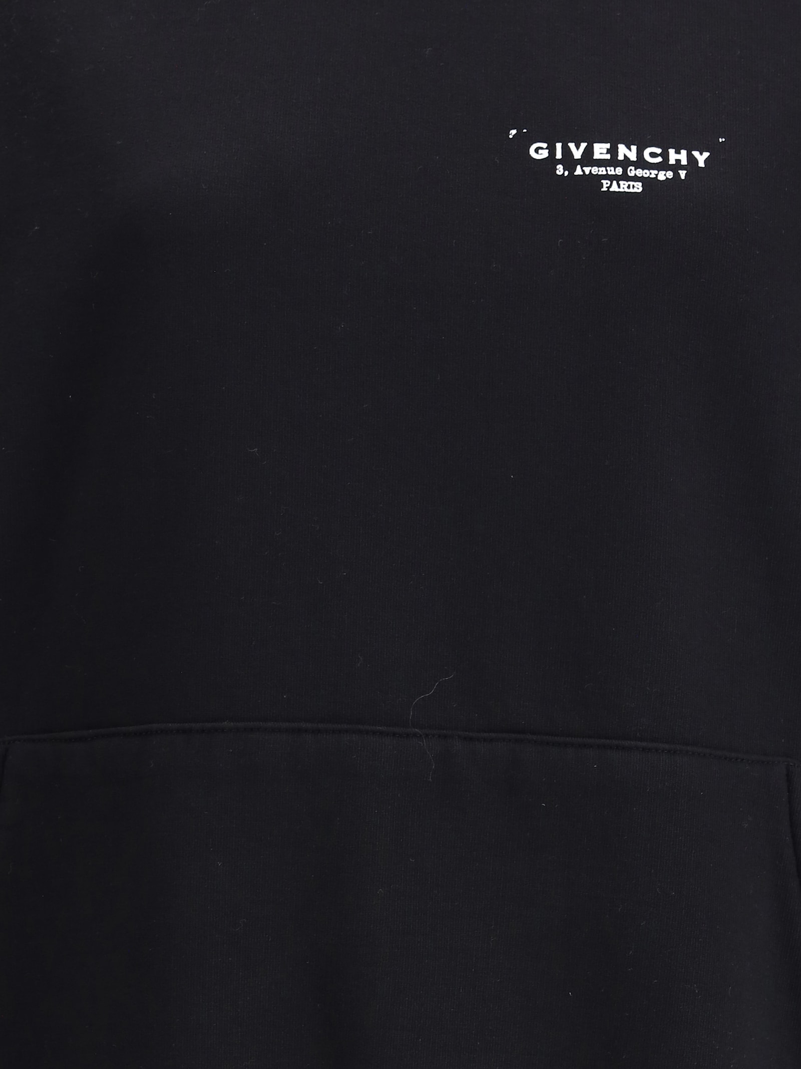 Givenchy Oversized Hooded Sweatshirt Kangaroo Pocket In Black