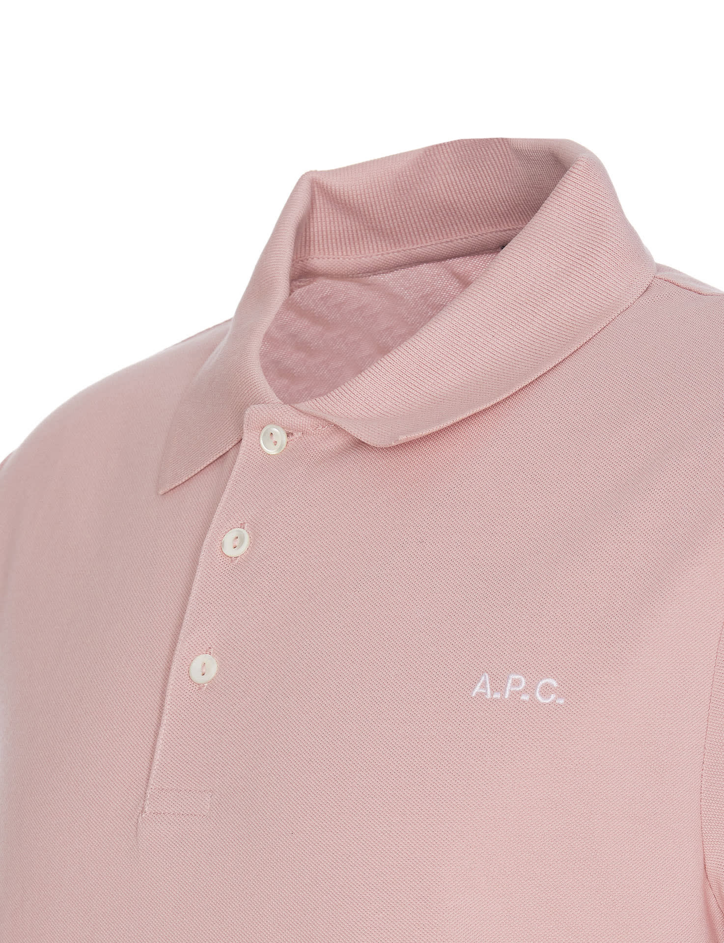 Apc A.p.c. Standard Polo Shirt In Pink