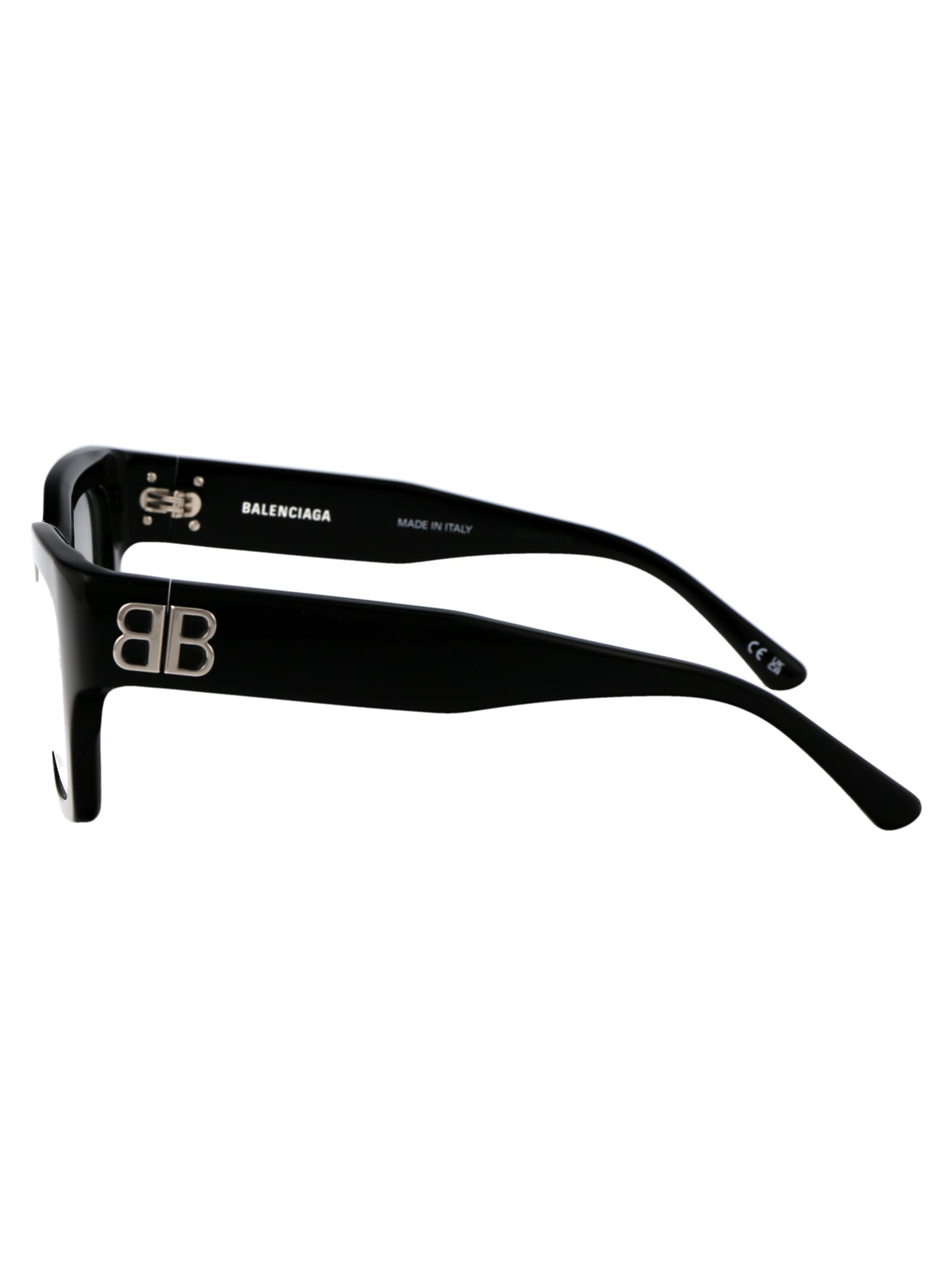 Shop Balenciaga Bb0325o Glasses In 001 Black Black Transparent