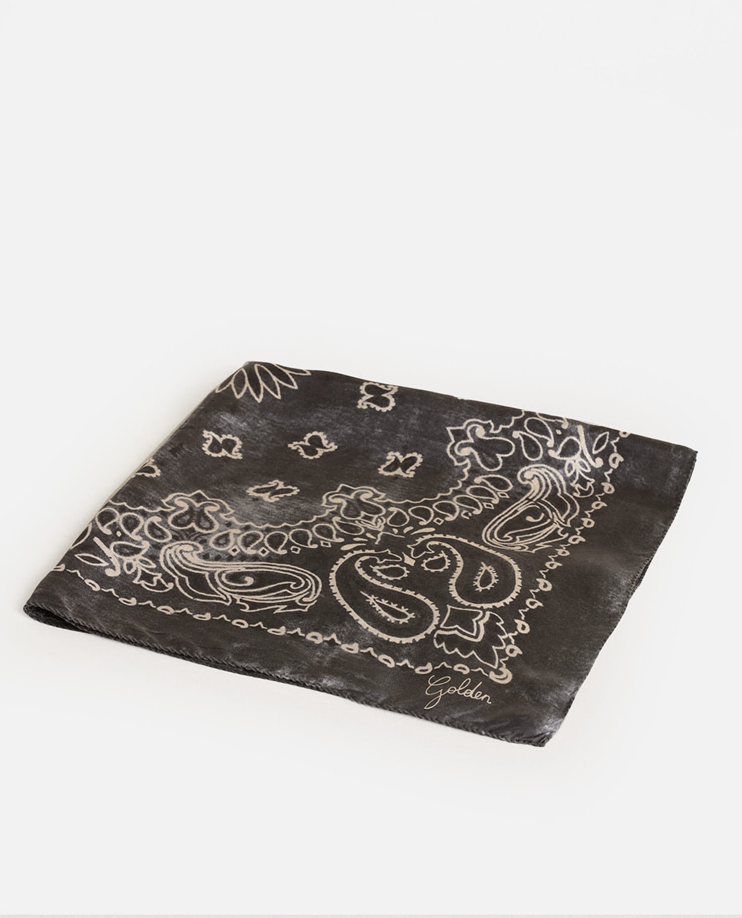 Foulard Paisley Print Silk