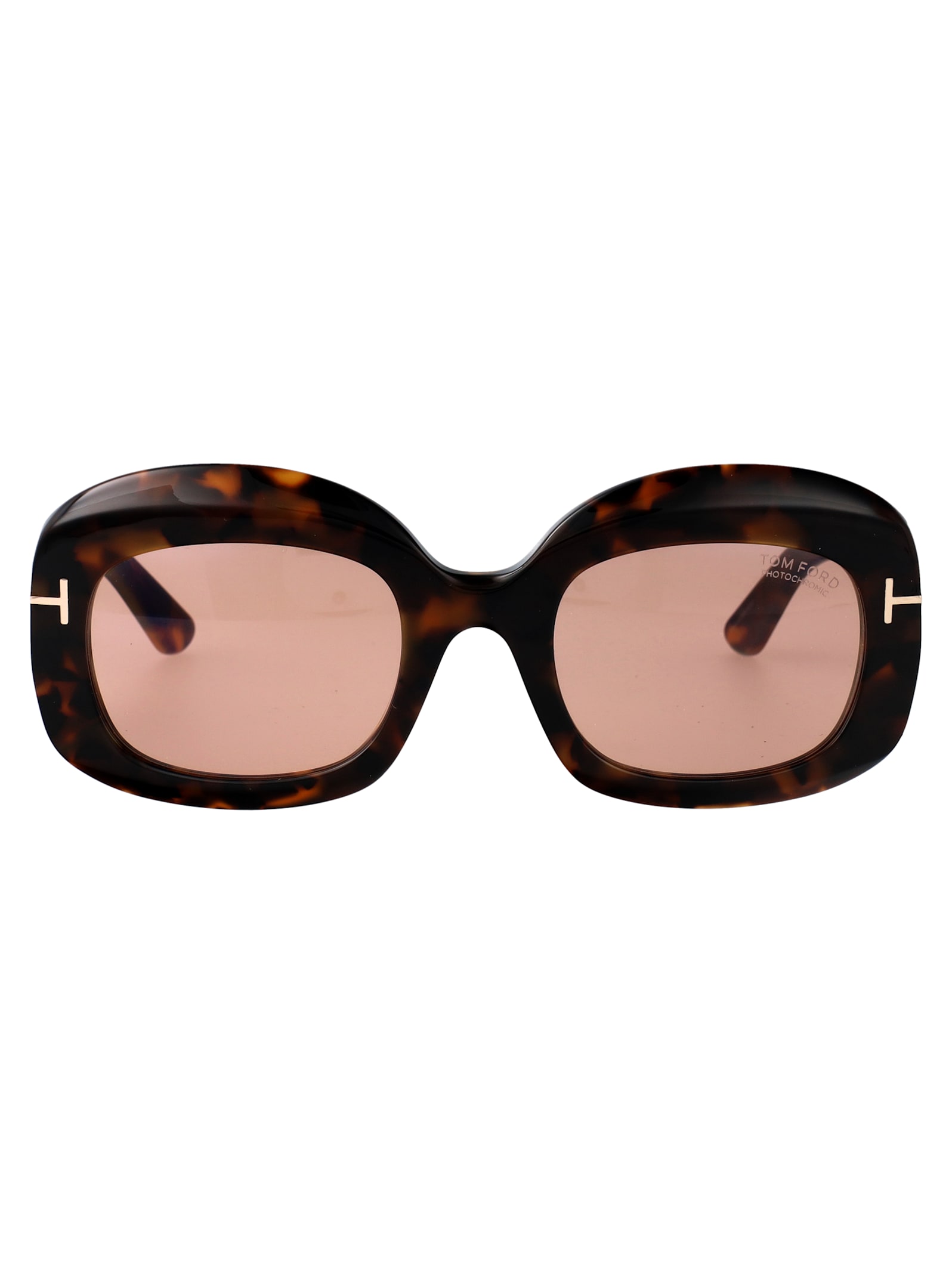Tom Ford Eyewear Rectangle Frame Sunglasses In Pink