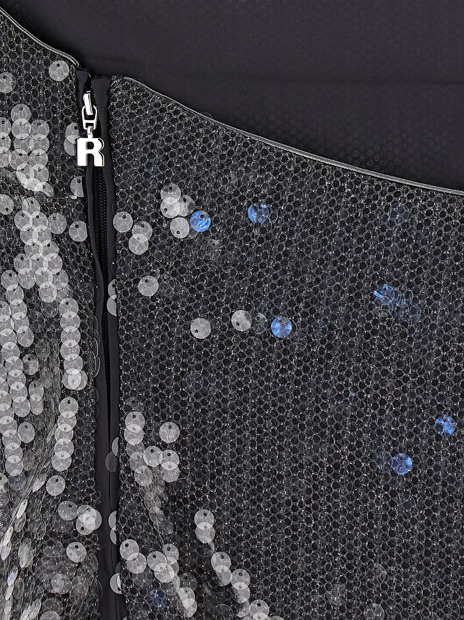 Rotate Birger Christensen Rotate Halter Neck Top With Sequin Embellishments In Gray
