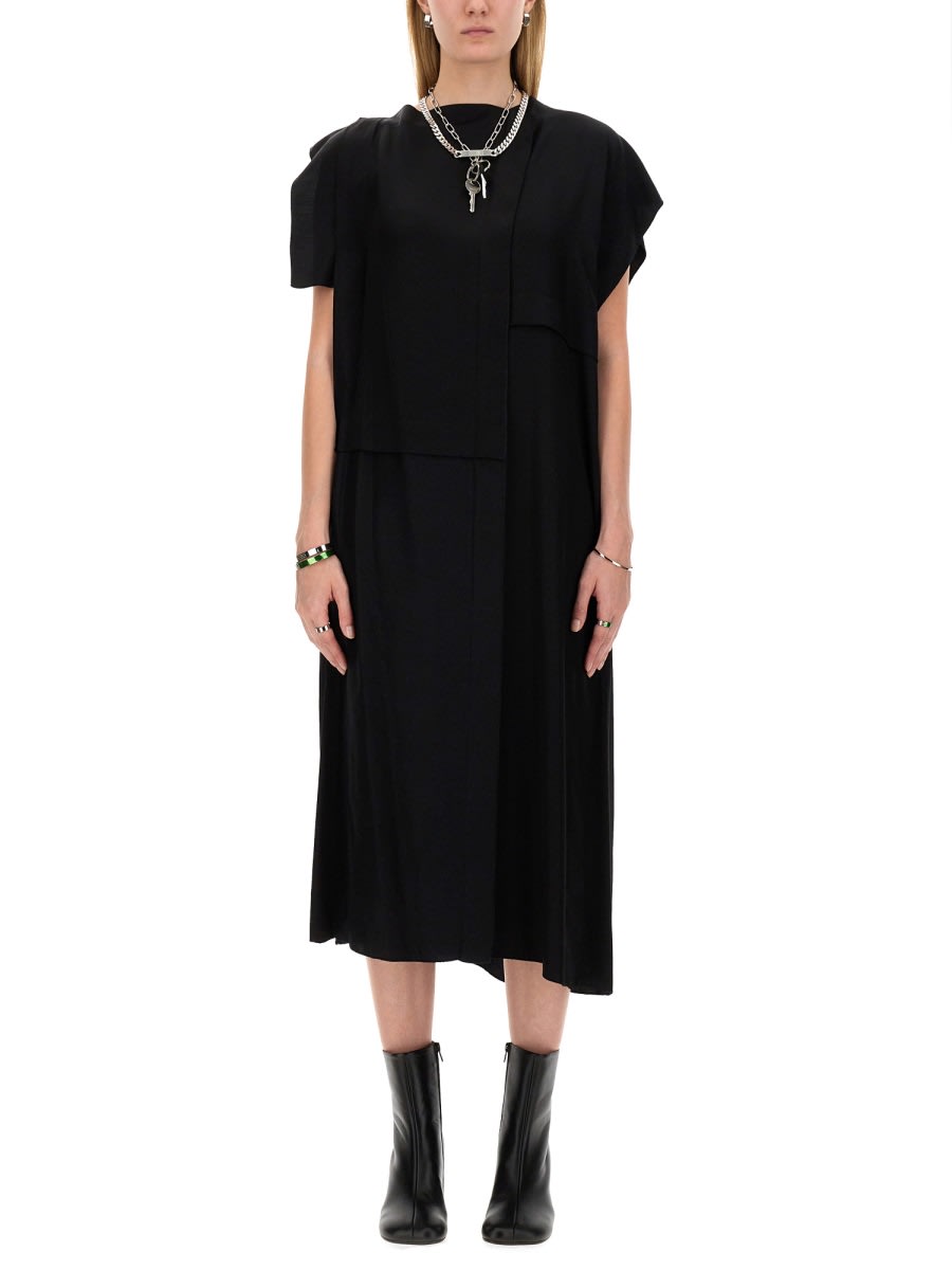 Shop Mm6 Maison Margiela Maxi Dress In Black