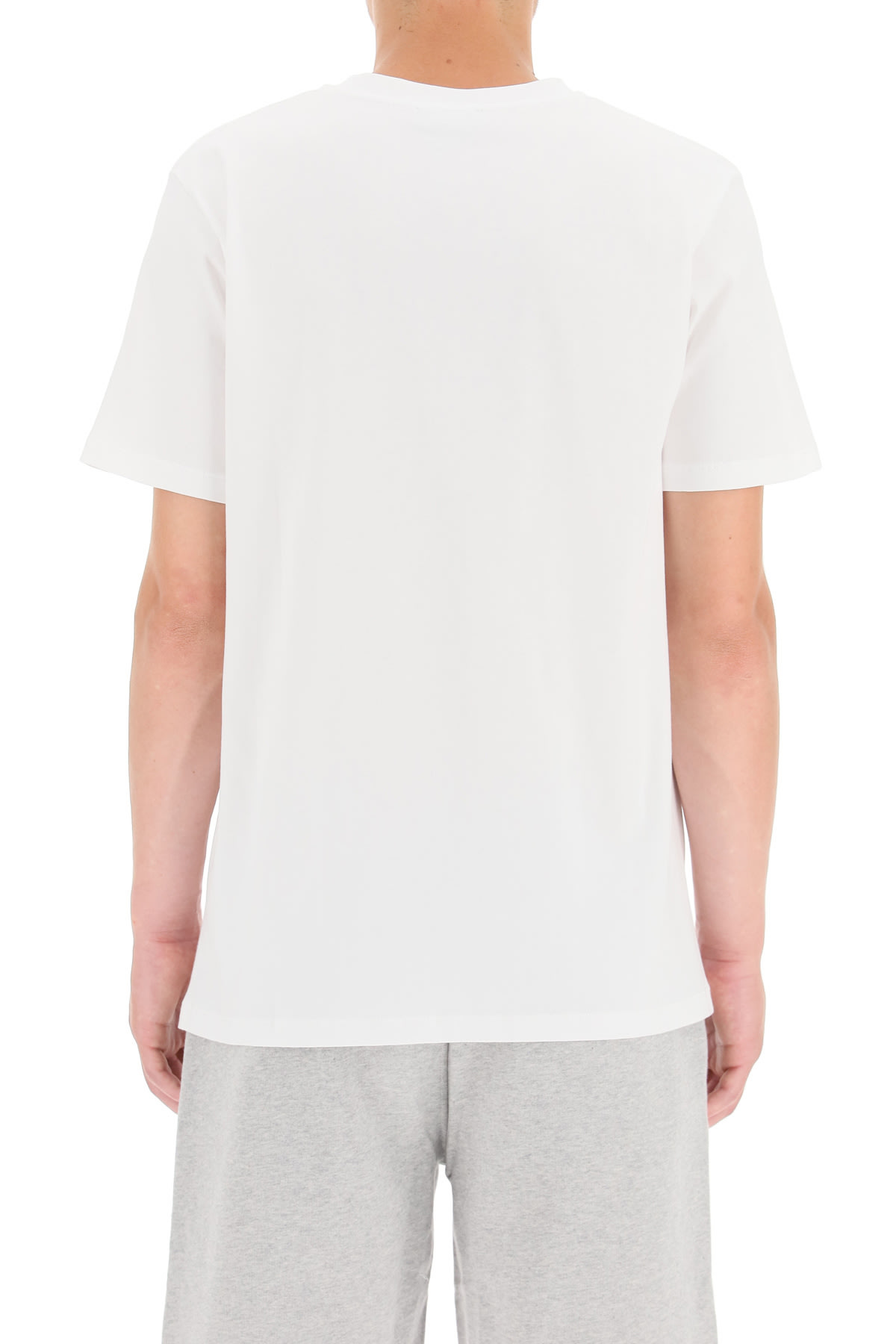 Shop Apc Item 001 Logo Print T-shirt In Bianco