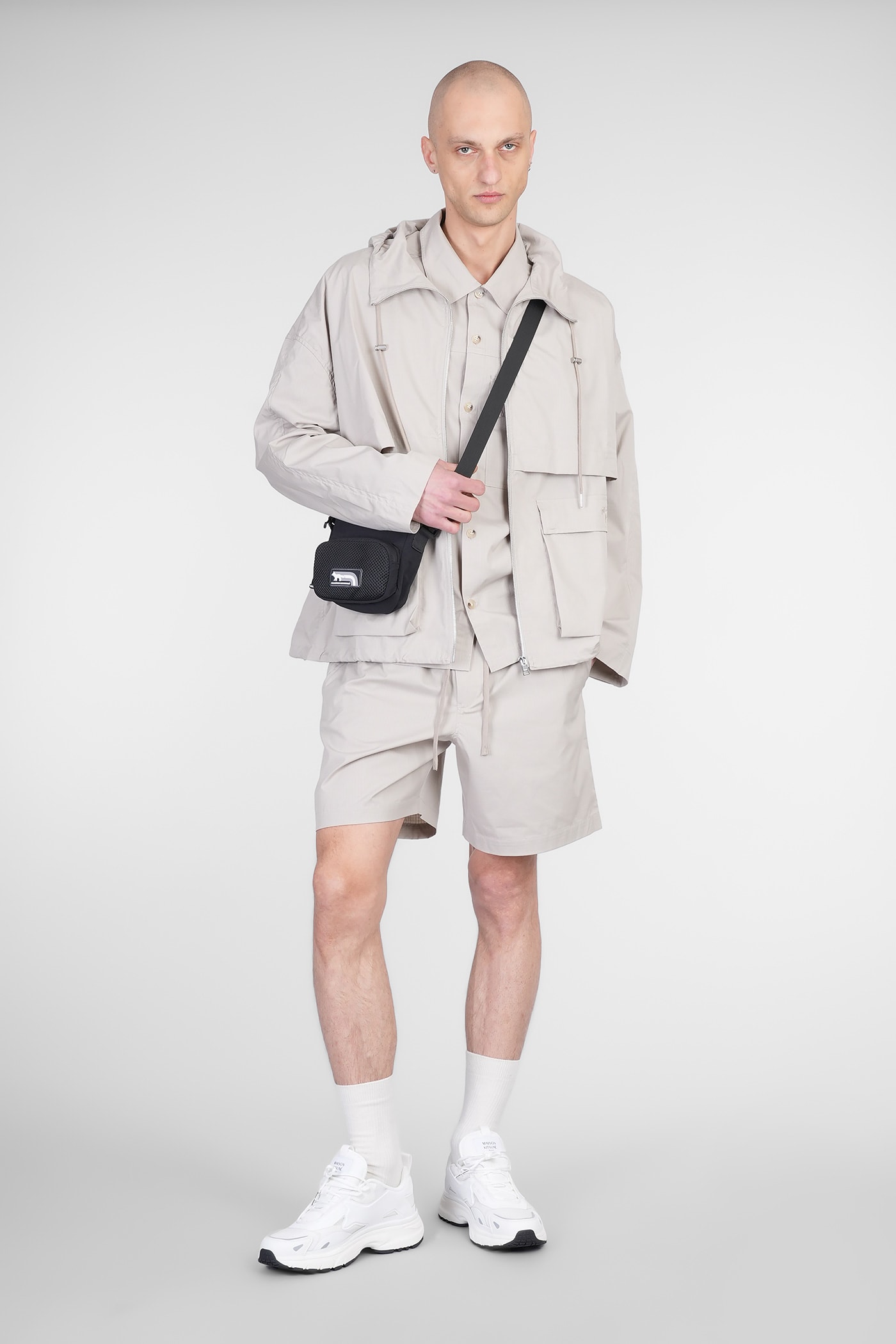 Maison Kitsuné Hooded Zipped Windbreaker Clothing