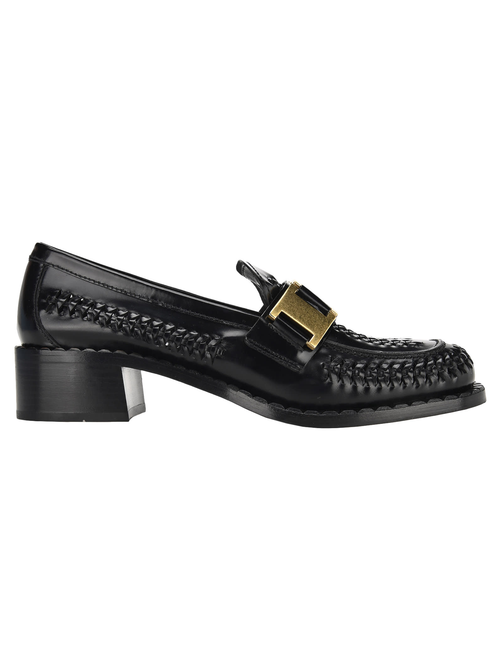 PRADA BRUSHED LEATHER LOAFERS,11290281