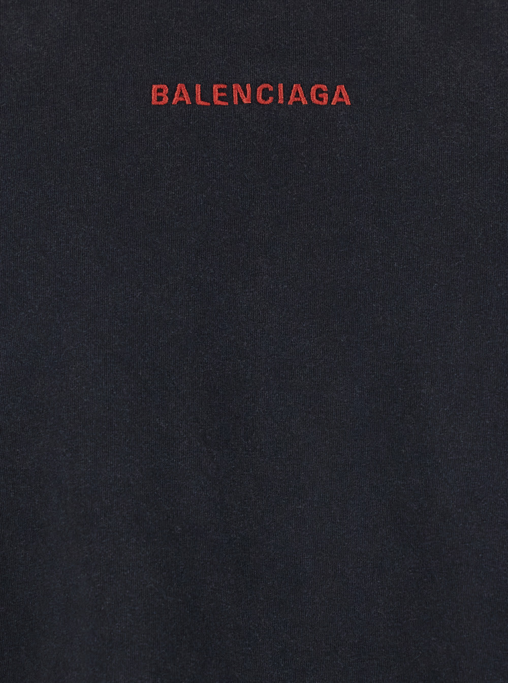 Balenciaga Black Crewneck T-shirt With Logo On The Front And On The Back In Cotton Man In Black