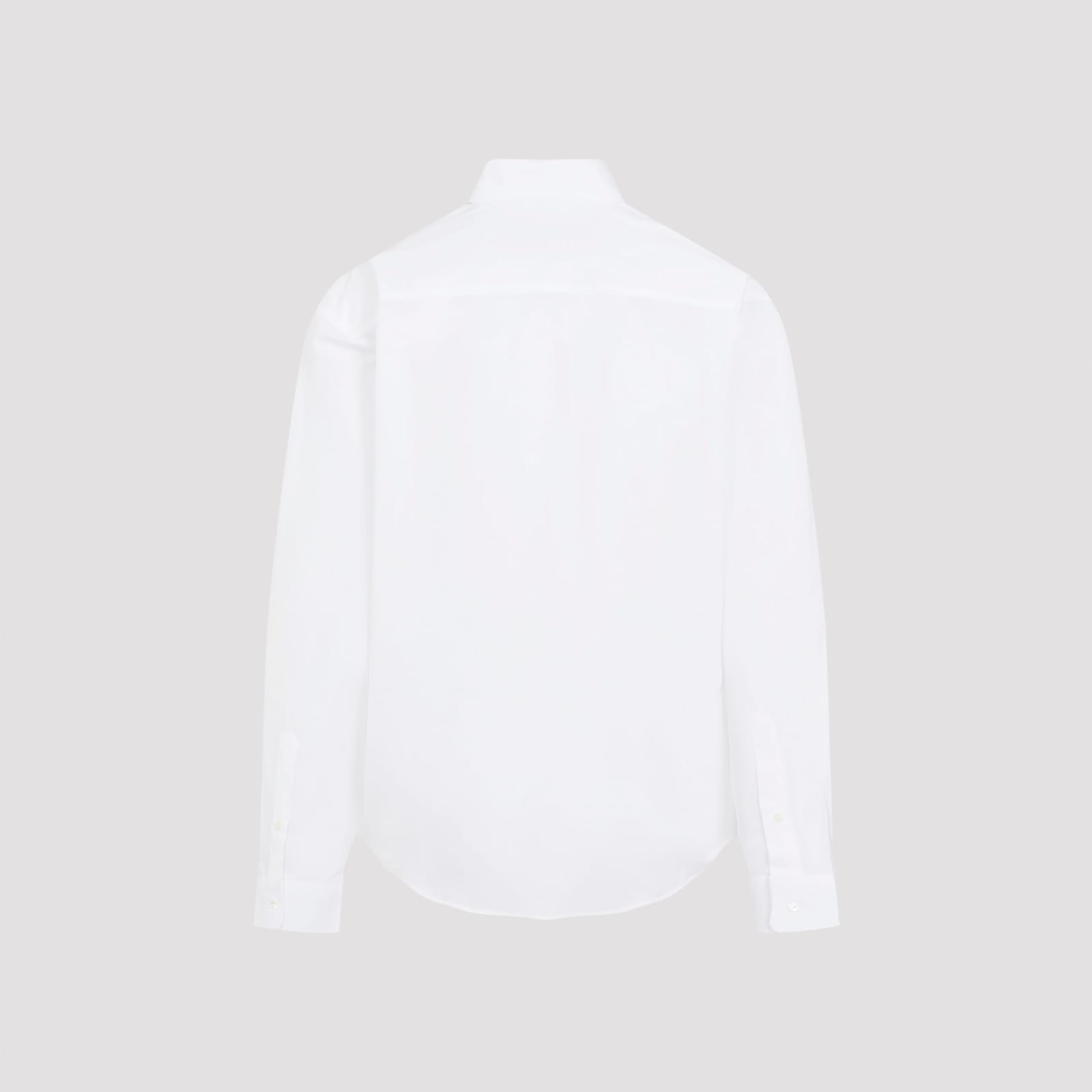 Shop Ami Alexandre Mattiussi Boxy Fit Shirt In White