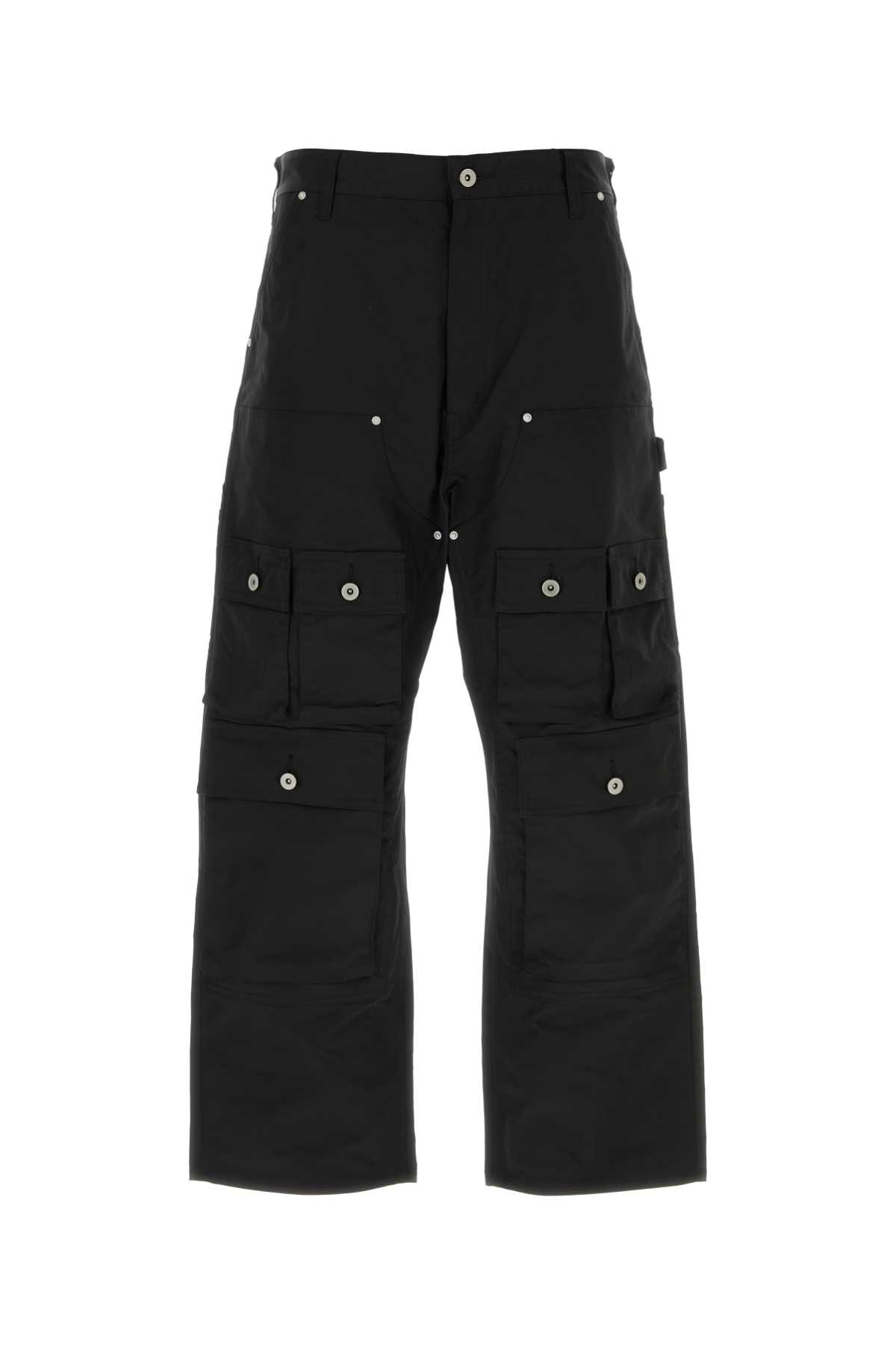 Shop Junya Watanabe Black Polyester Cargo Pant