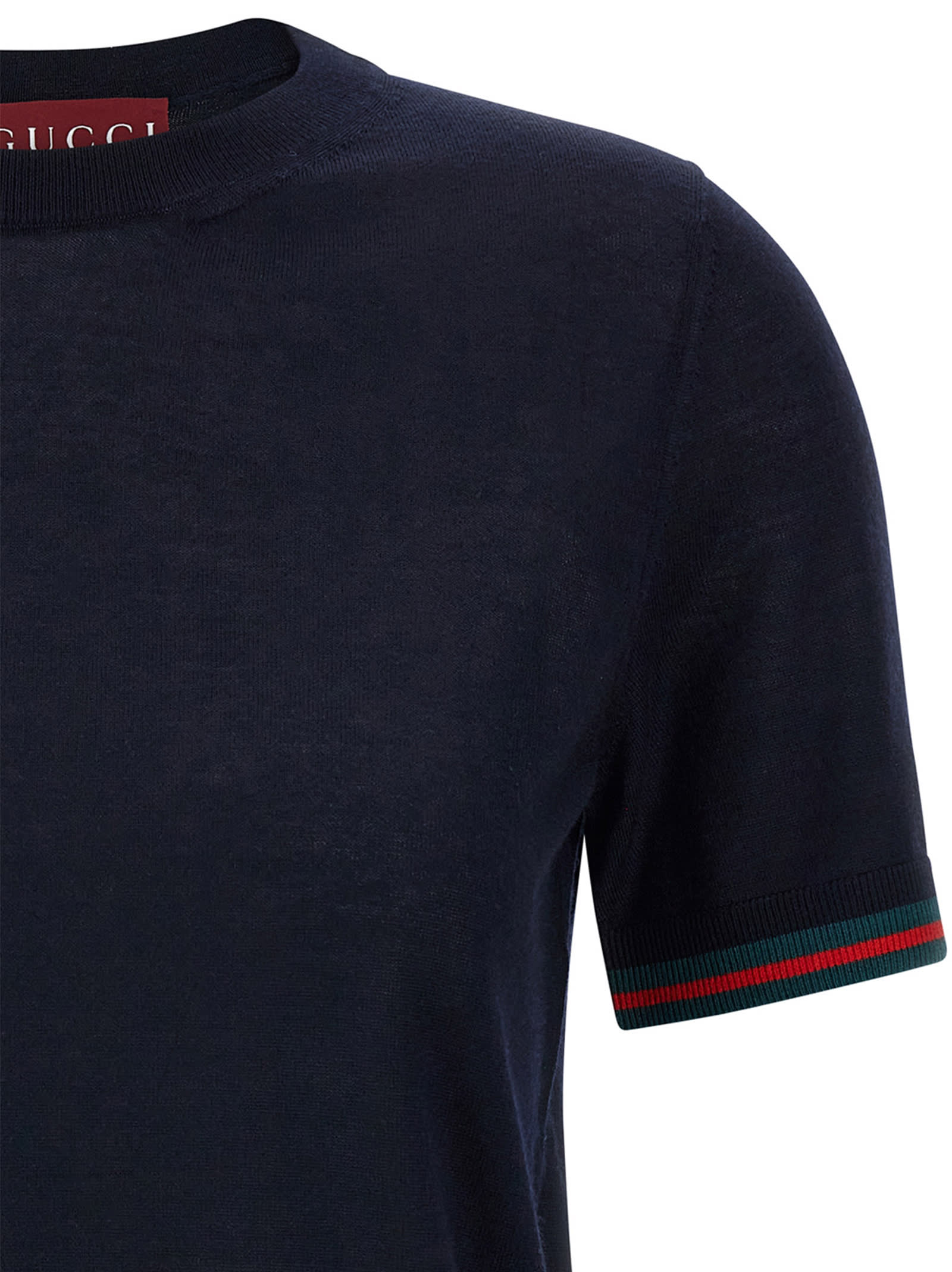 Gucci Cashmere T-shirt In Blue