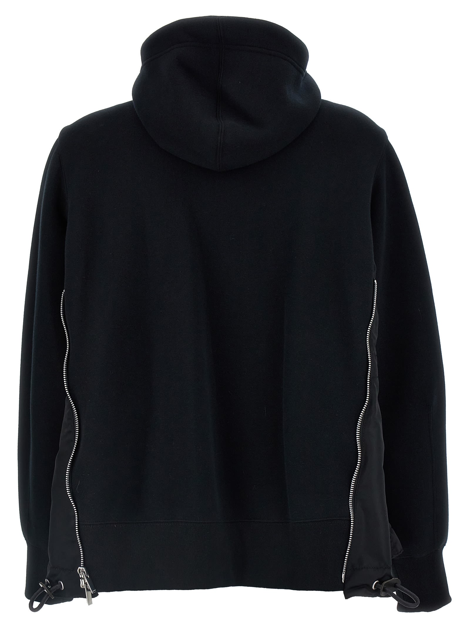 Shop Sacai Sponge Hoodie In 002 Black X Black