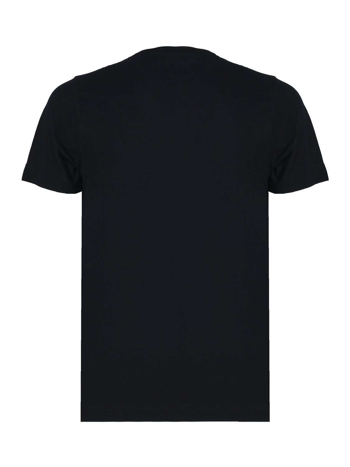 Shop Zanone Cotton T-shirt In Nero