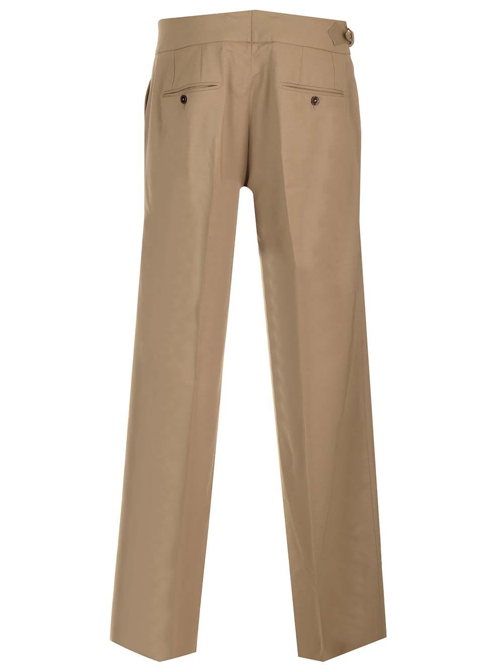 Shop Dolce & Gabbana Tailored Trousers In Make Up Scuro