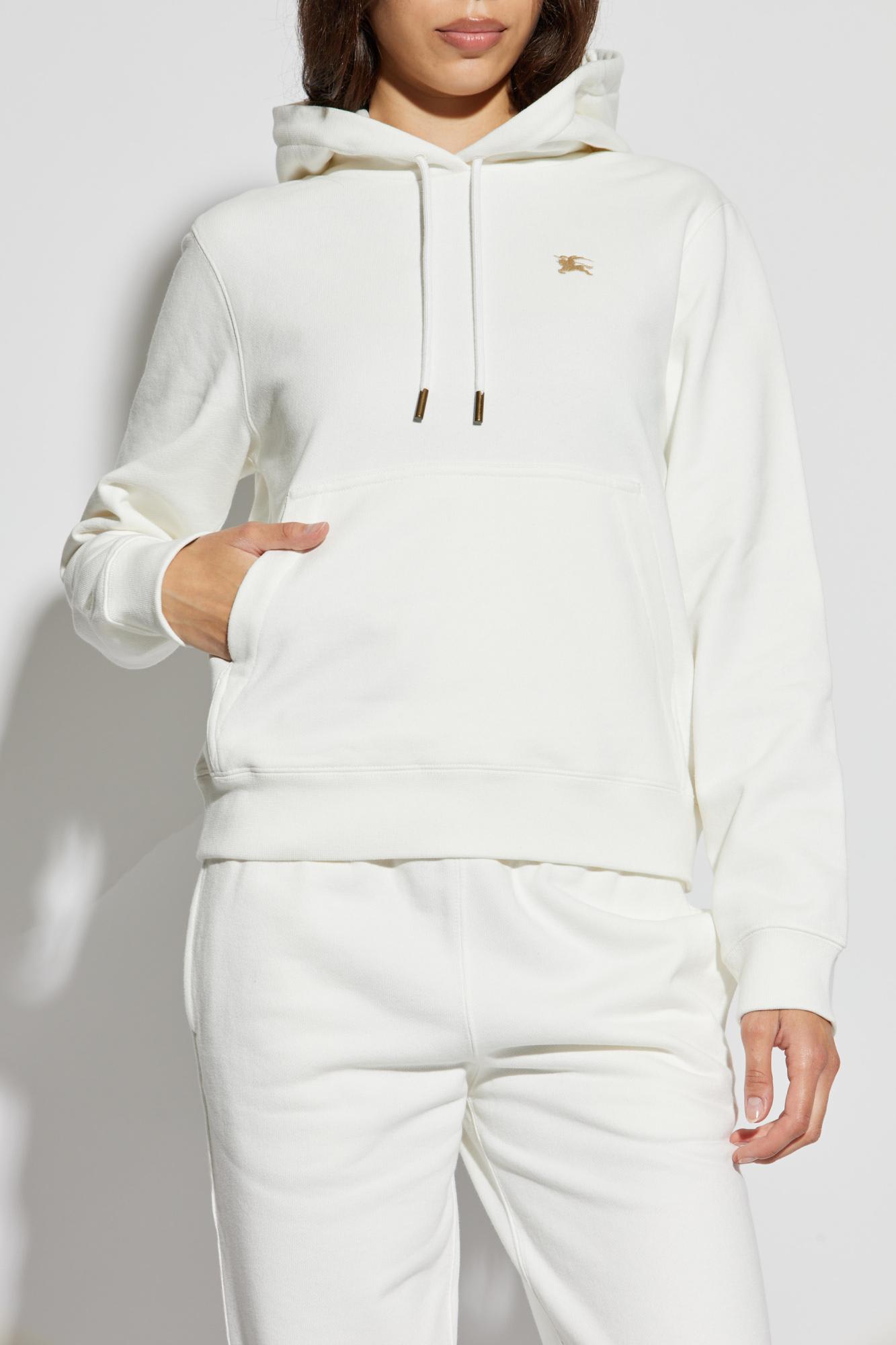 Burberry Sweatshirt With Cross-stitch Ekd In White