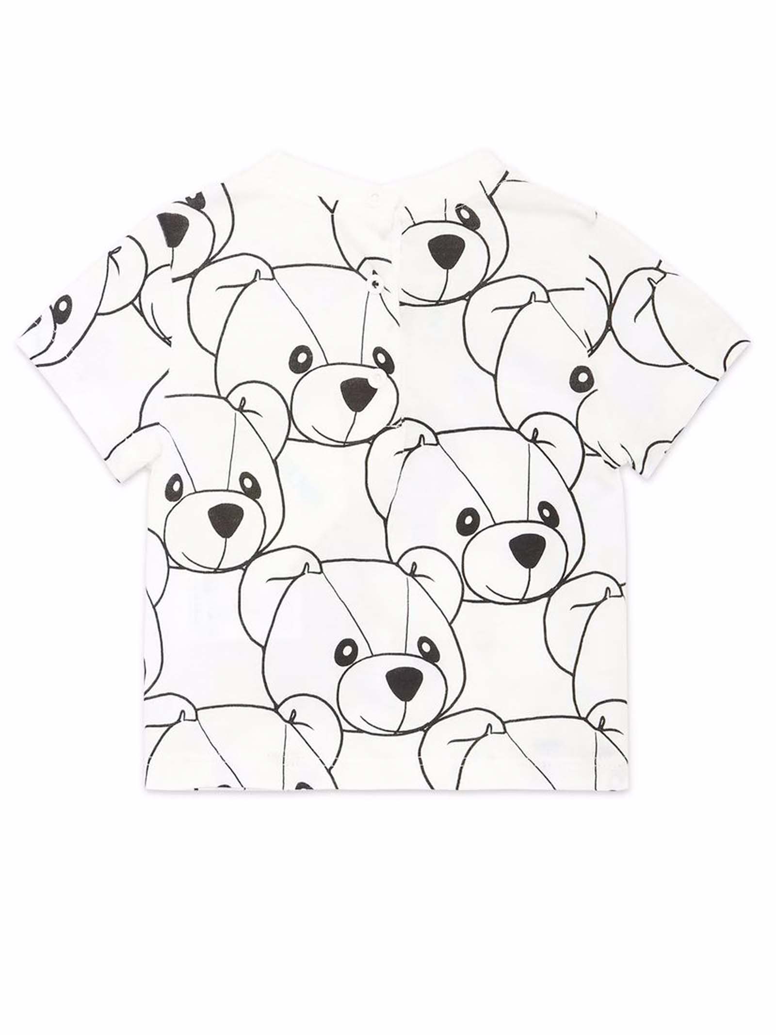 Shop Fendi Baby T-shirt In White