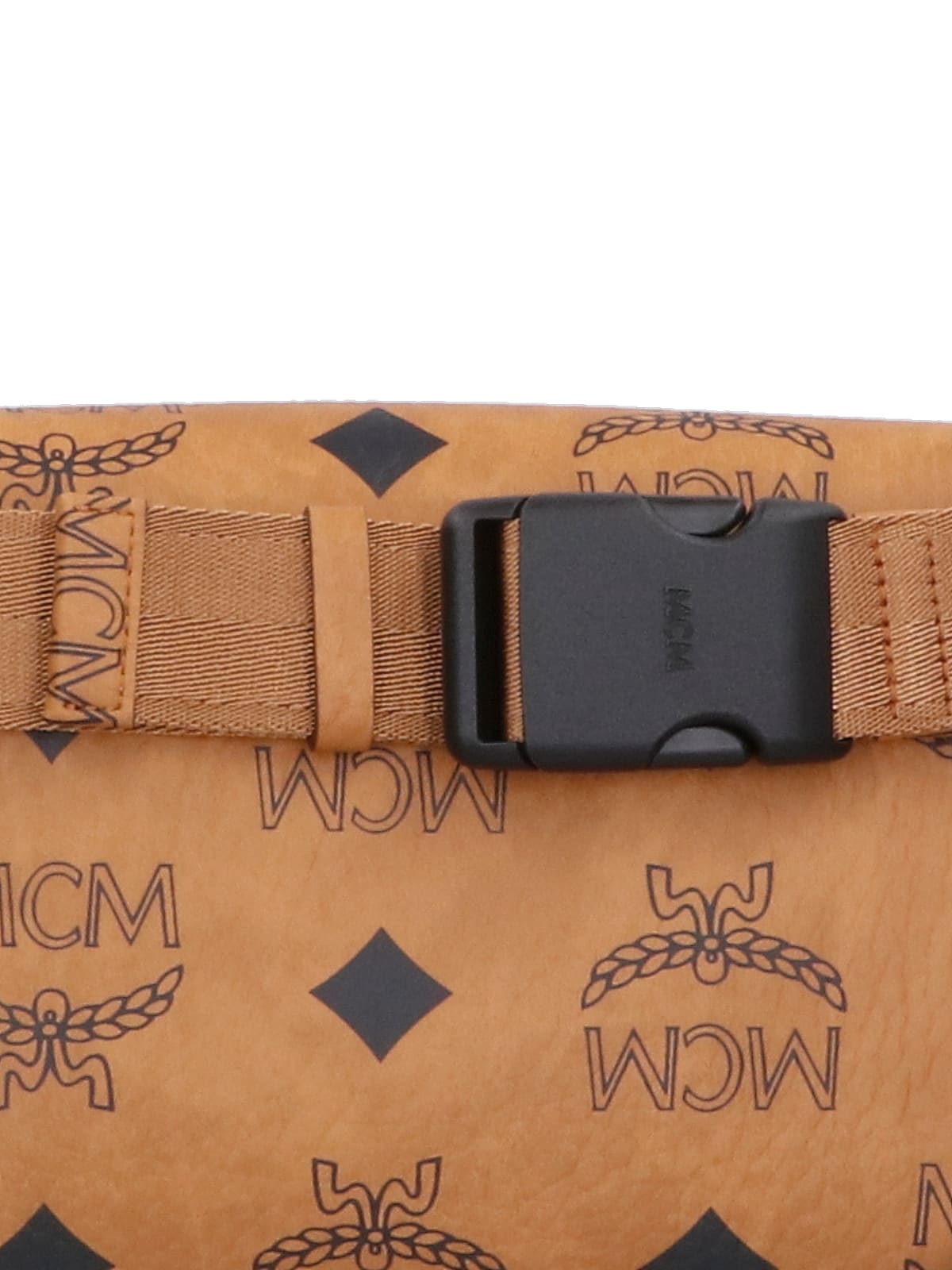 Shop Mcm Maxi Visetos Waist Bag In Brown