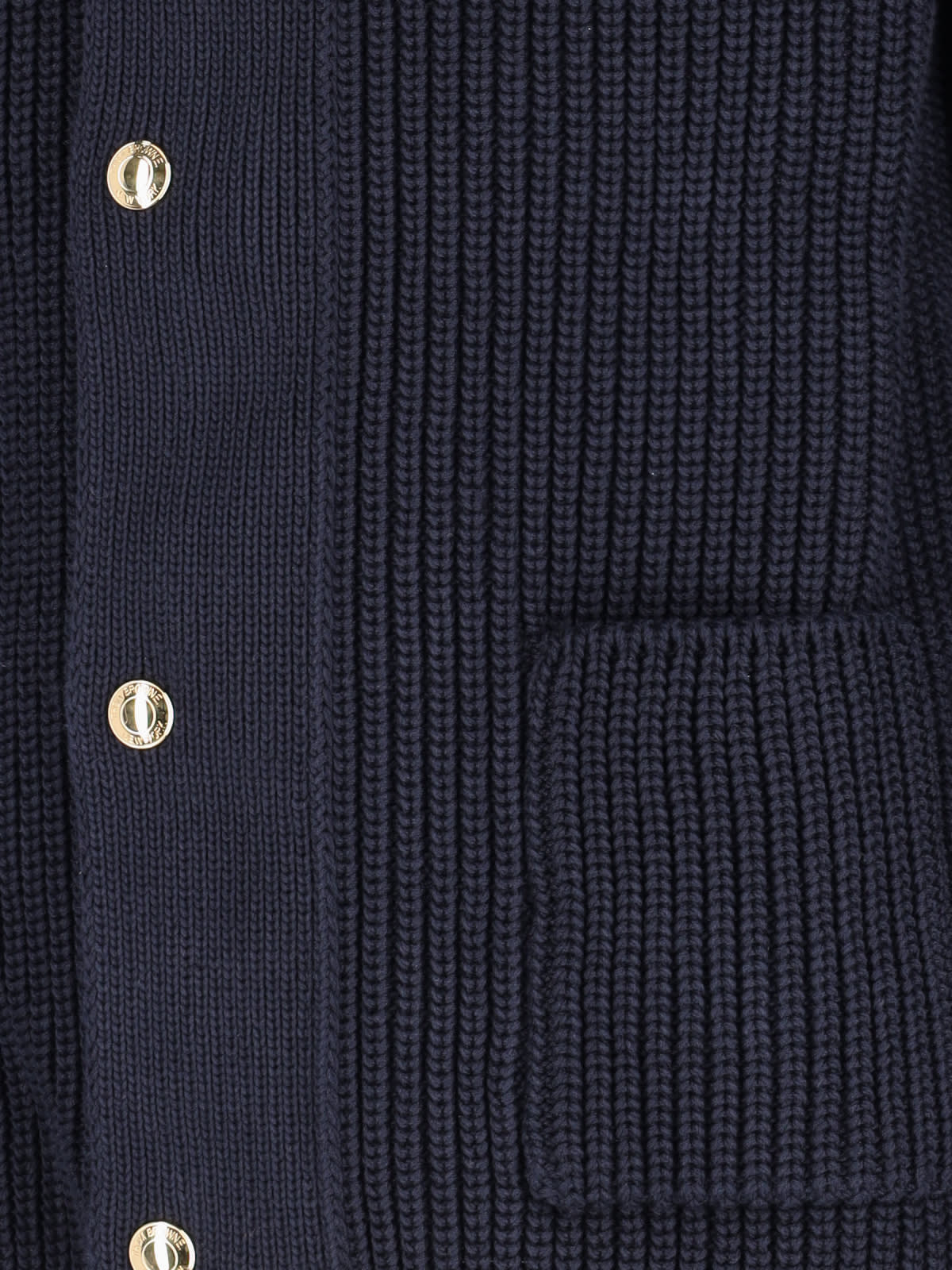 Shop Thom Browne Tricolor Detail Sweater In Blue