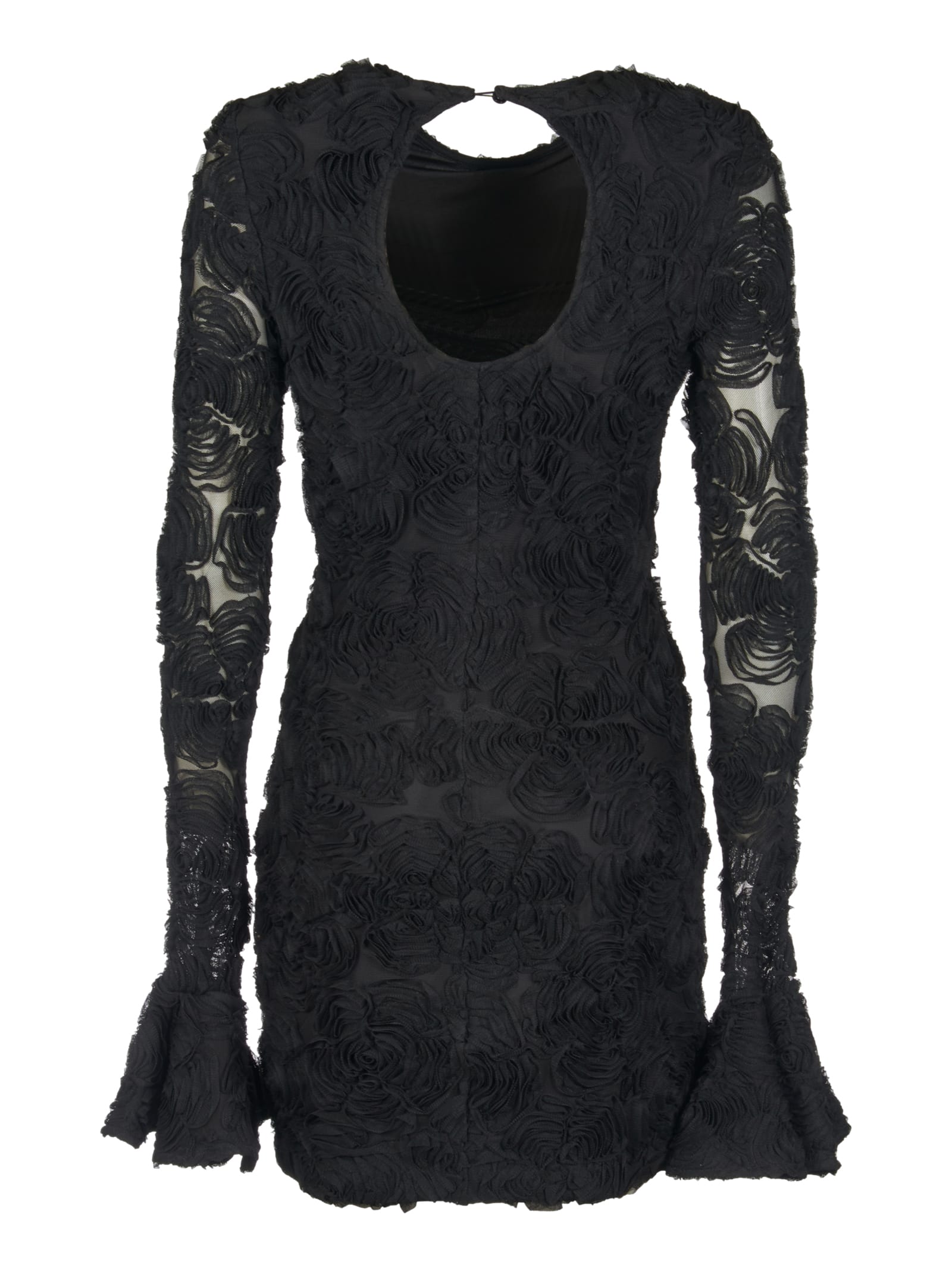 Rotate Birger Christensen Black Mini Dress In Black