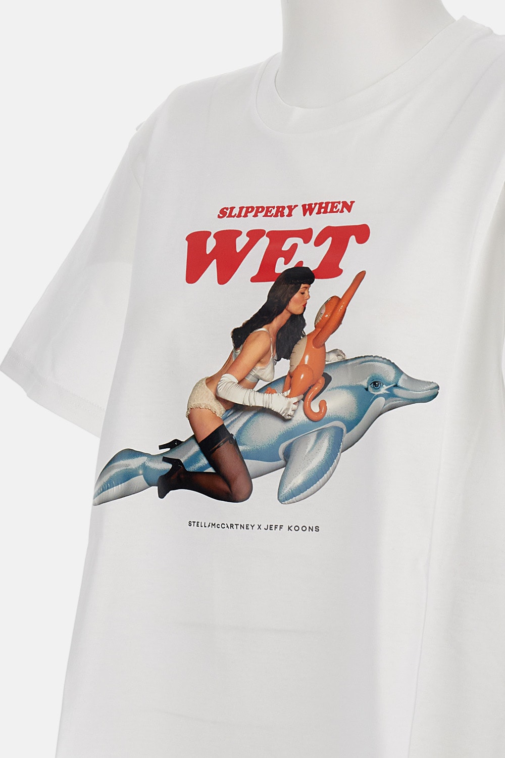Stella Mccartney T-shirt Collaboration With Jeff Koons In White