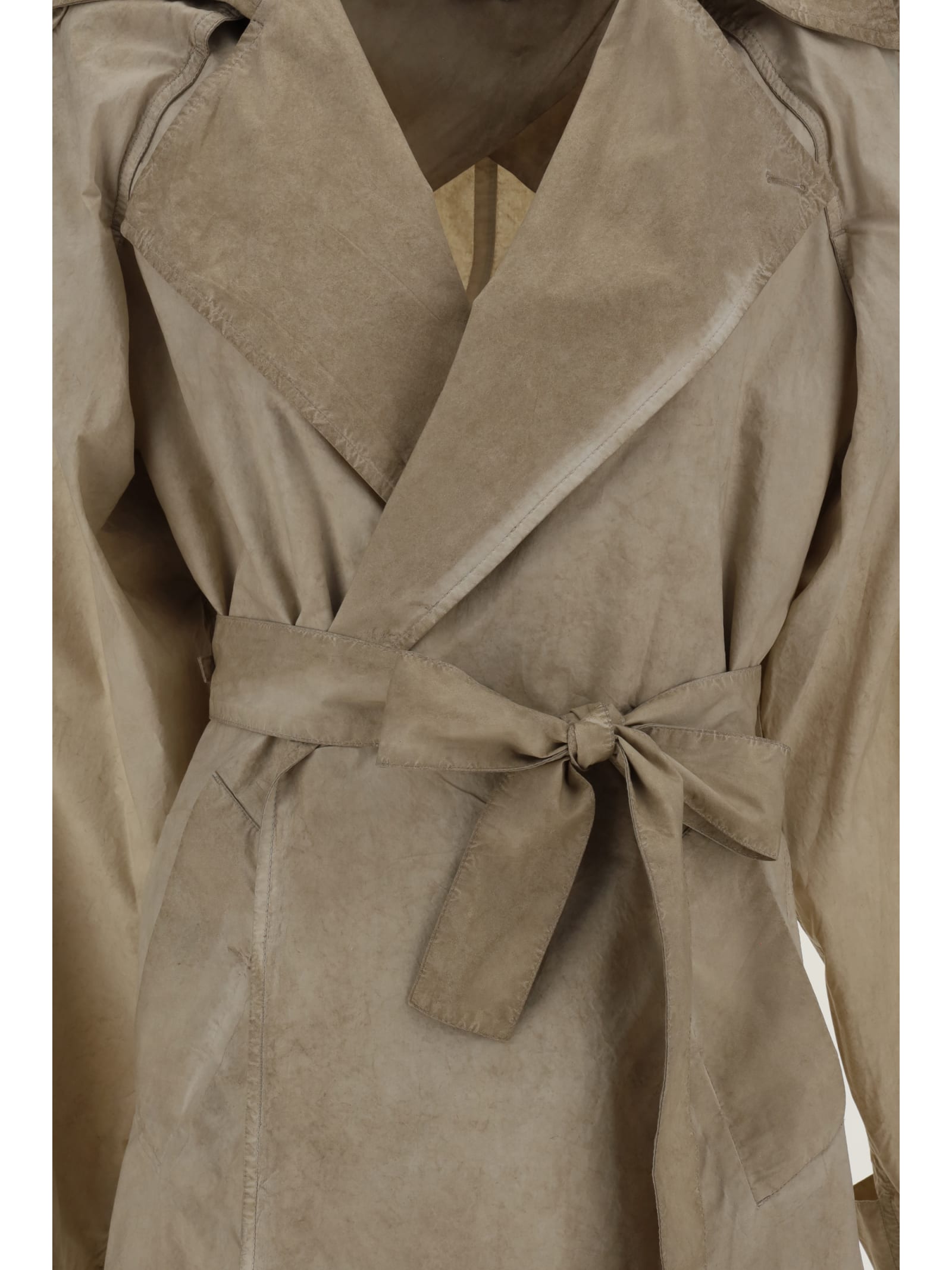 Shop Quira Oversized Trench In Sand