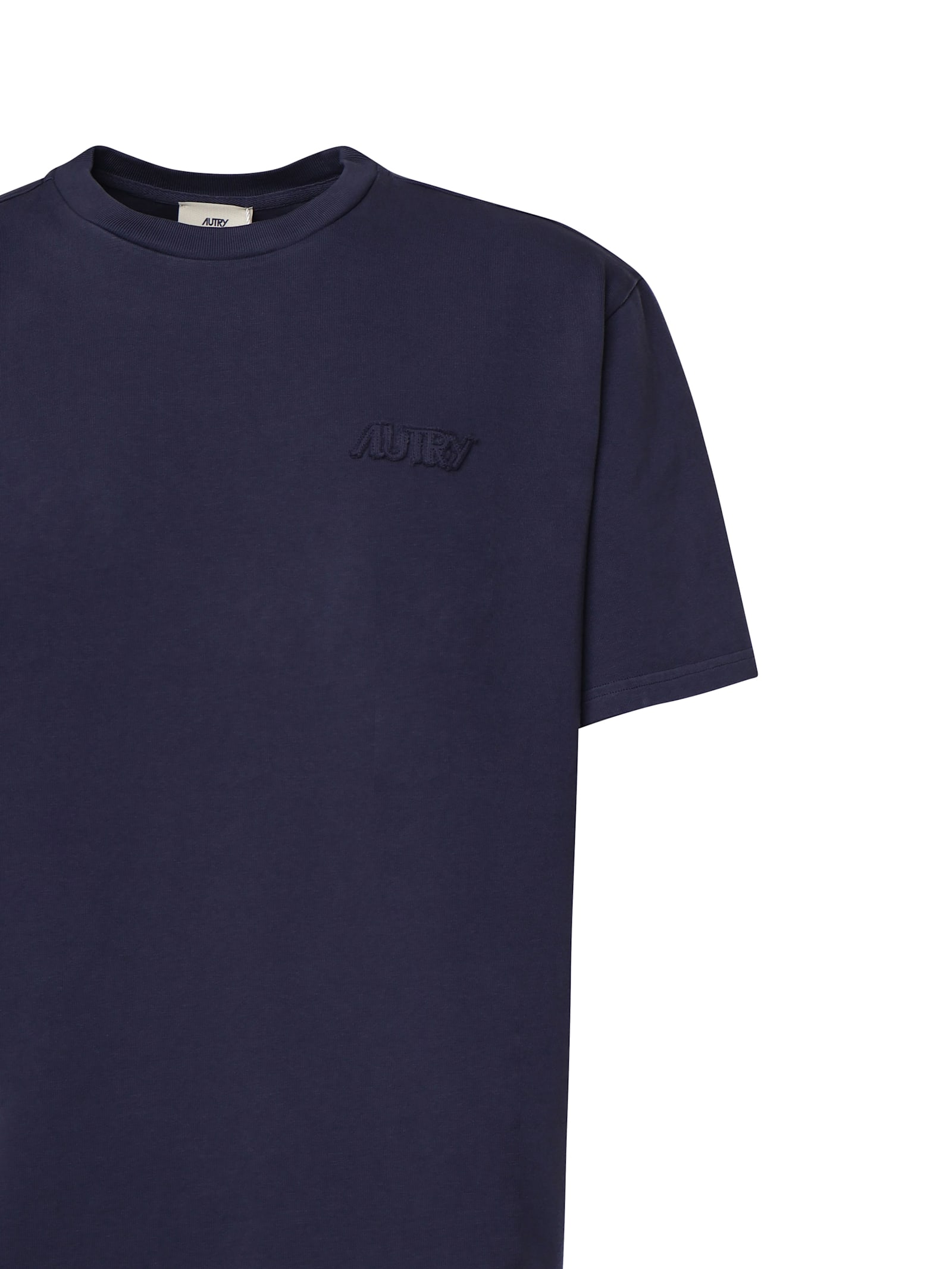 Shop Autry Tonal Logo T-shirt In Blue