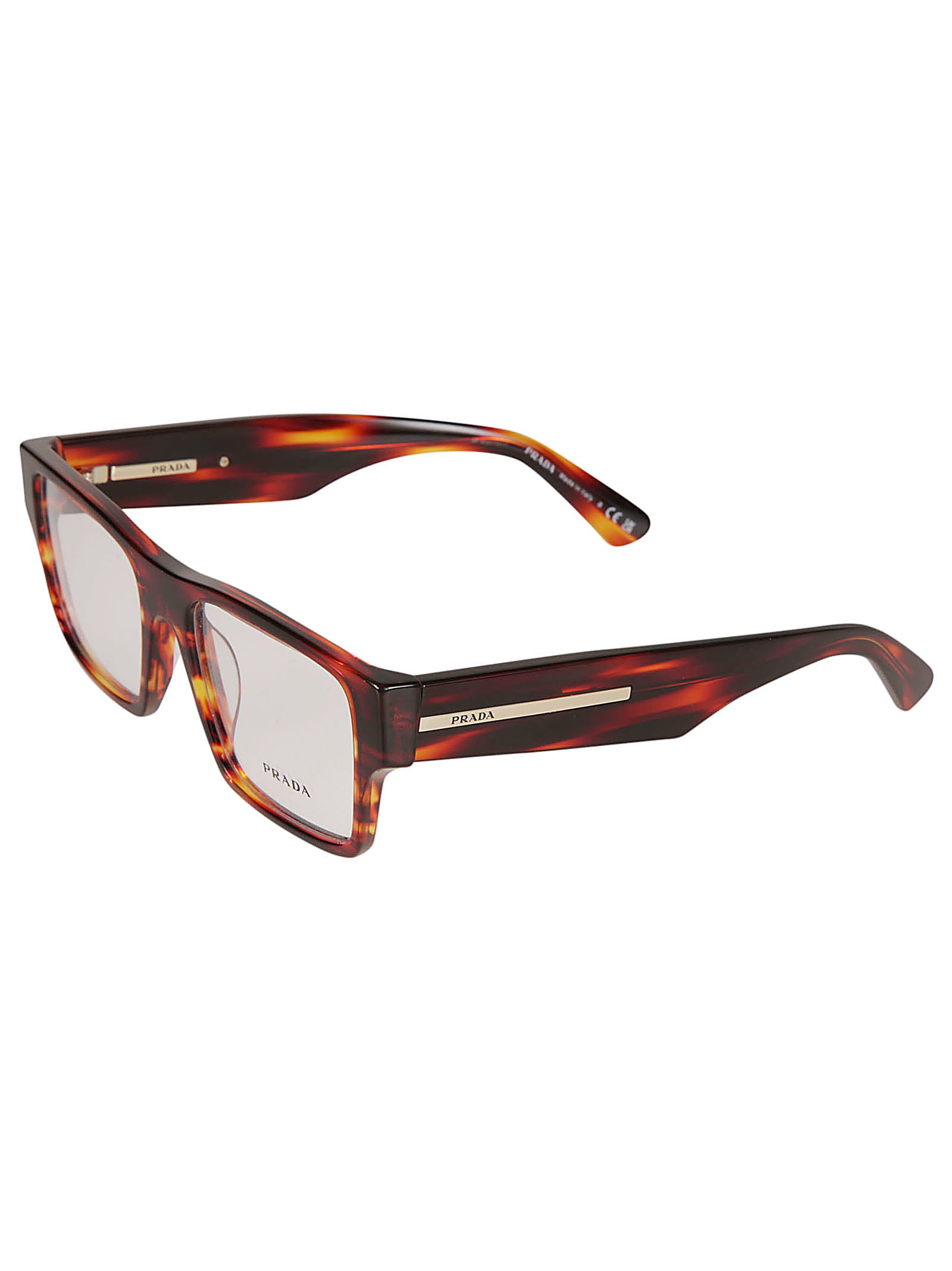 Shop Prada Square Lense Glasses In 13o1o1