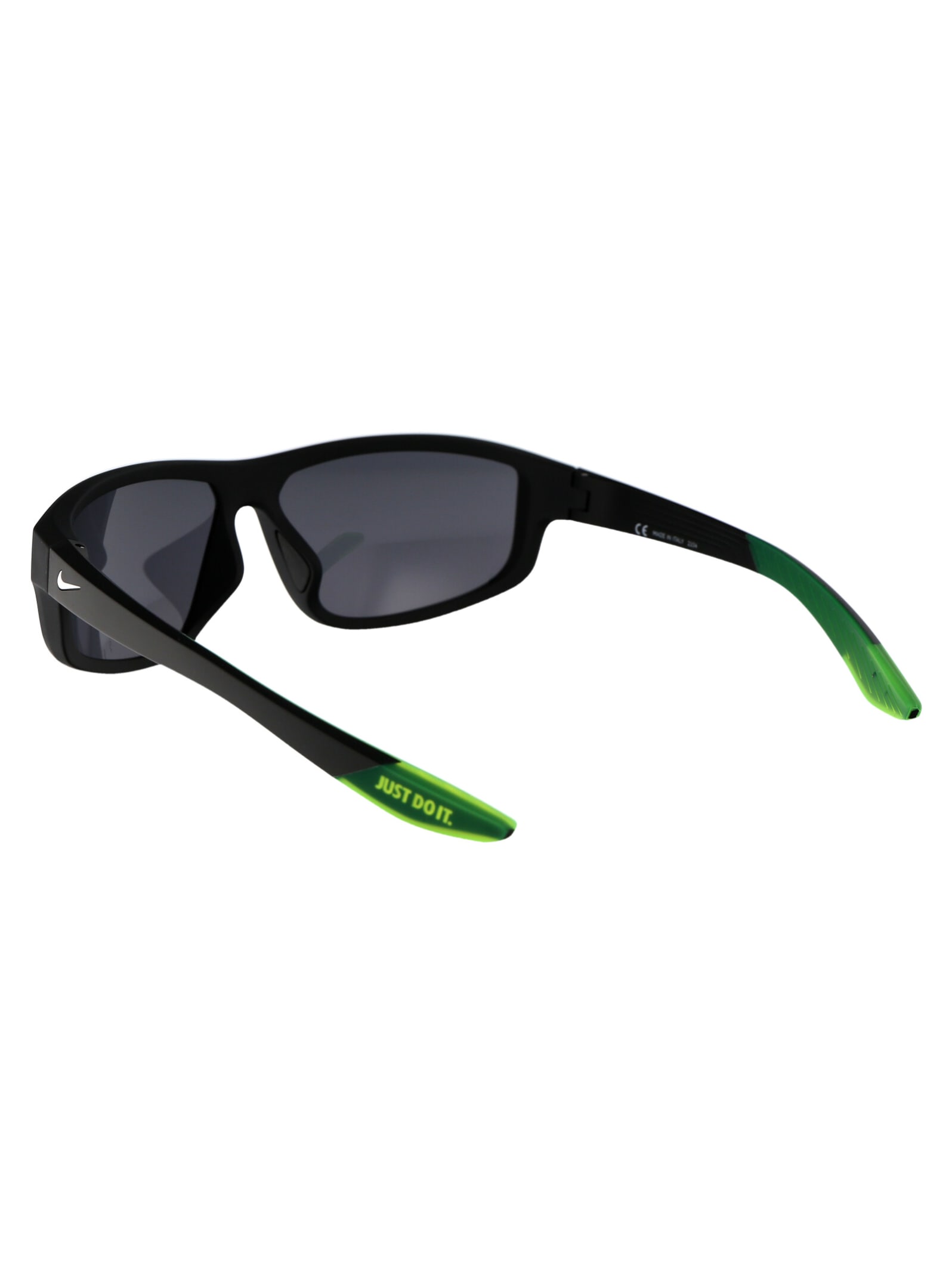 Nike Brazen Fuel Sunglasses In 010 Matte Black Green