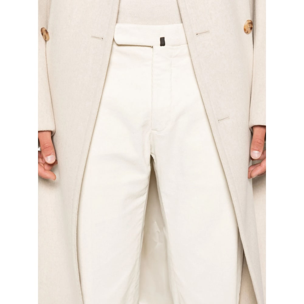 Incotex Trousers With Back Pockets And Belt Loops In Neutral
