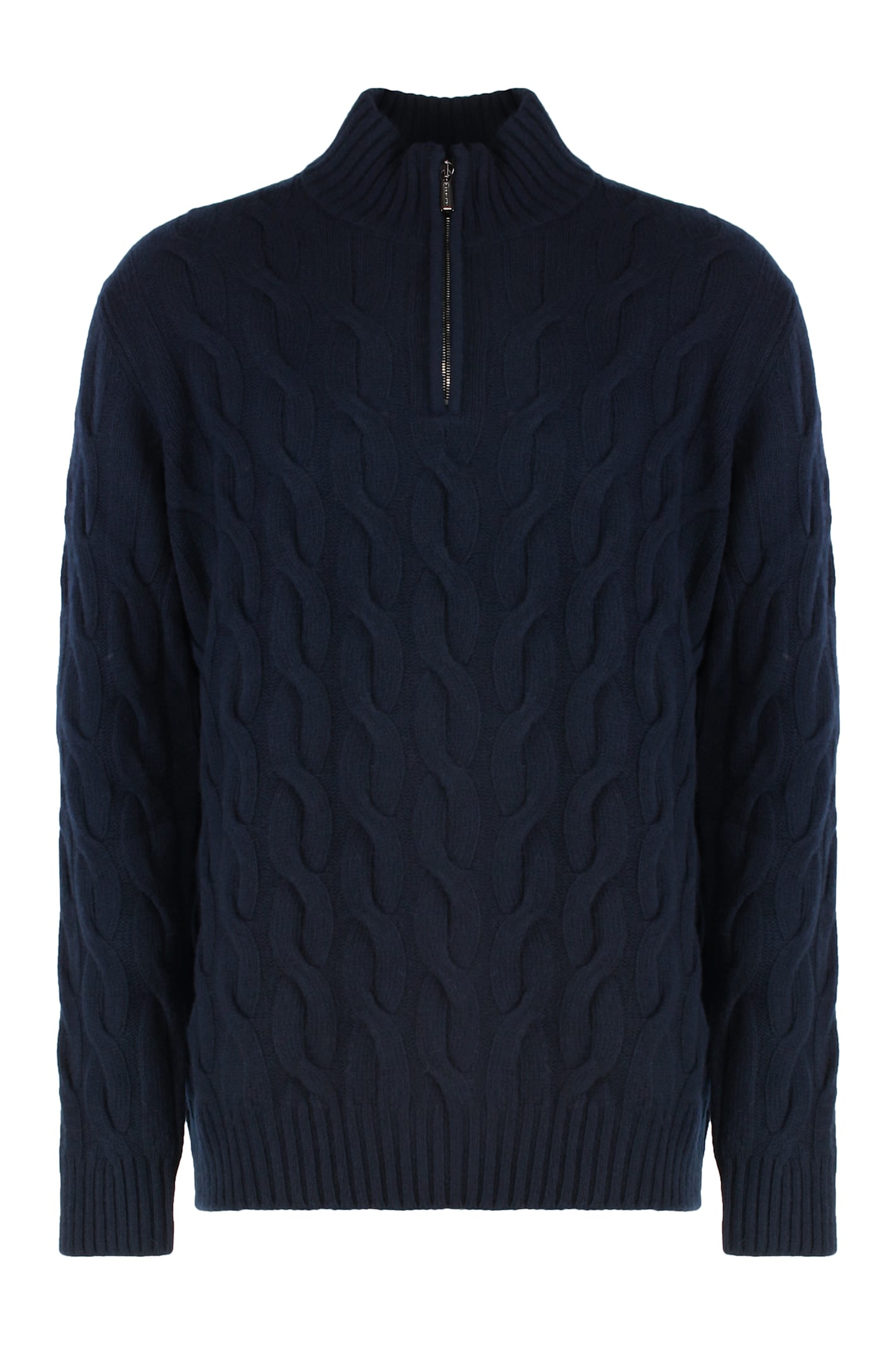 Moorer Fedro Turtleneck Sweater In Blue