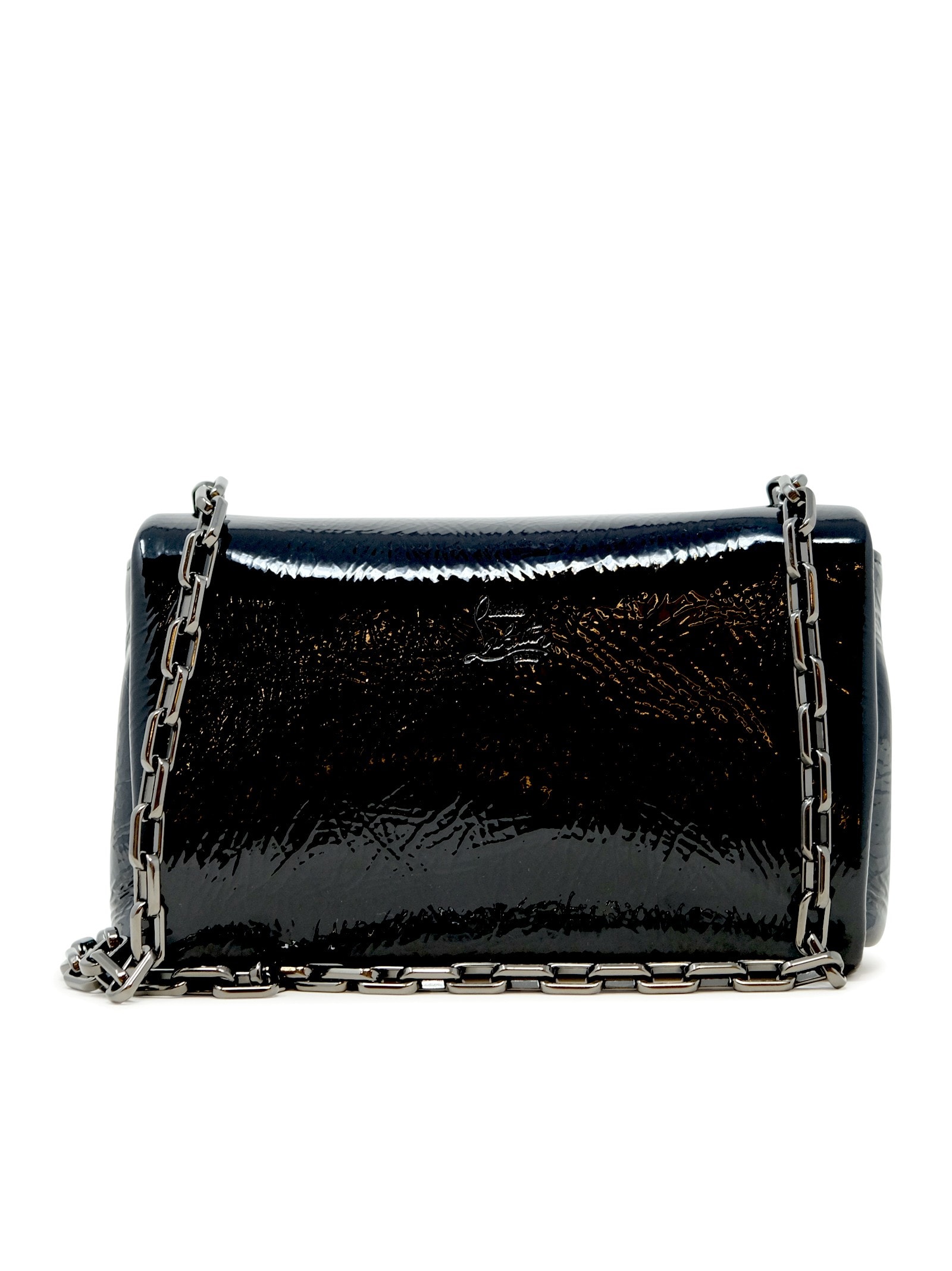 Christian Louboutin Black Leather Loubi54 Bag